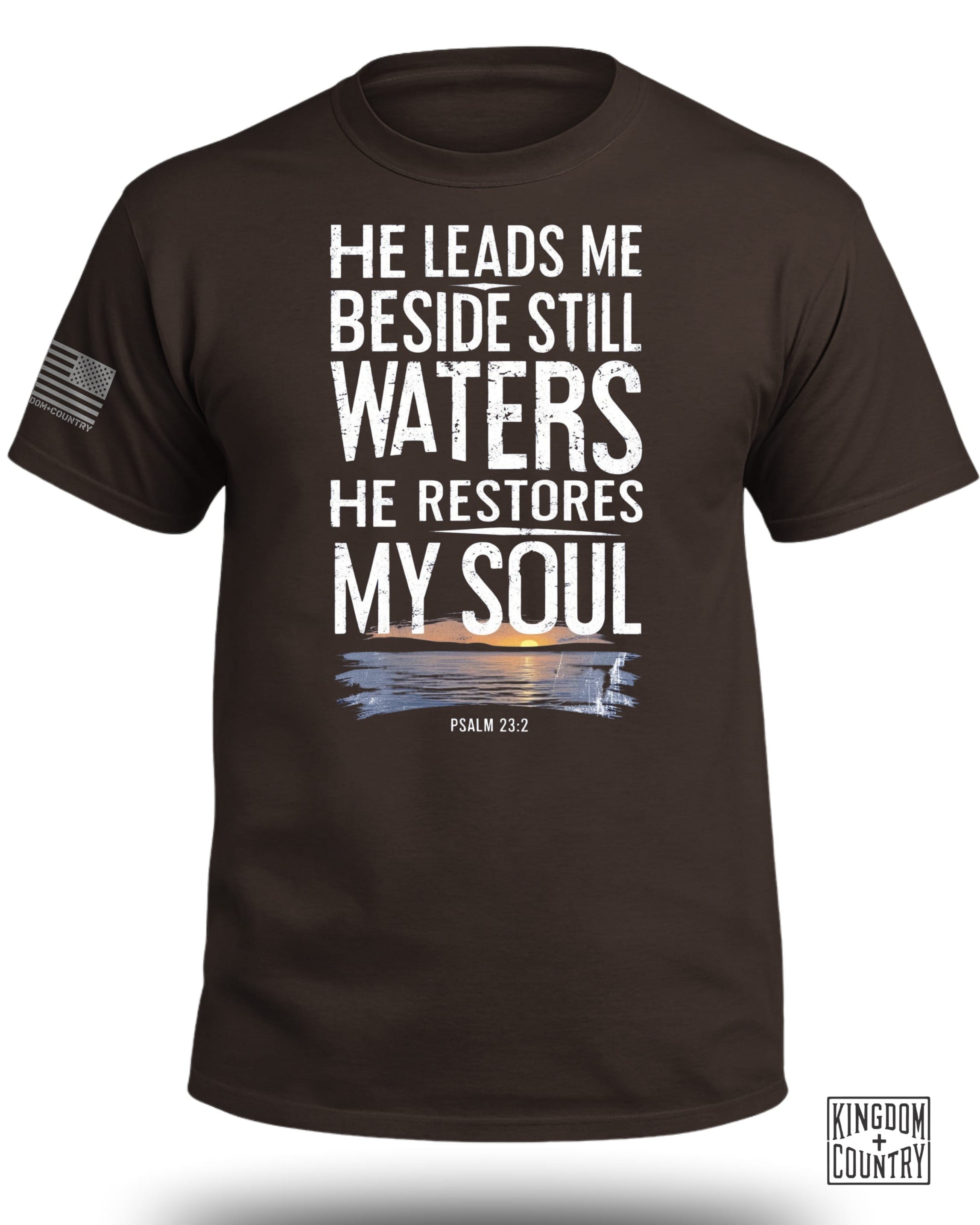 He Leads Me Beside Still Waters T-Shirt