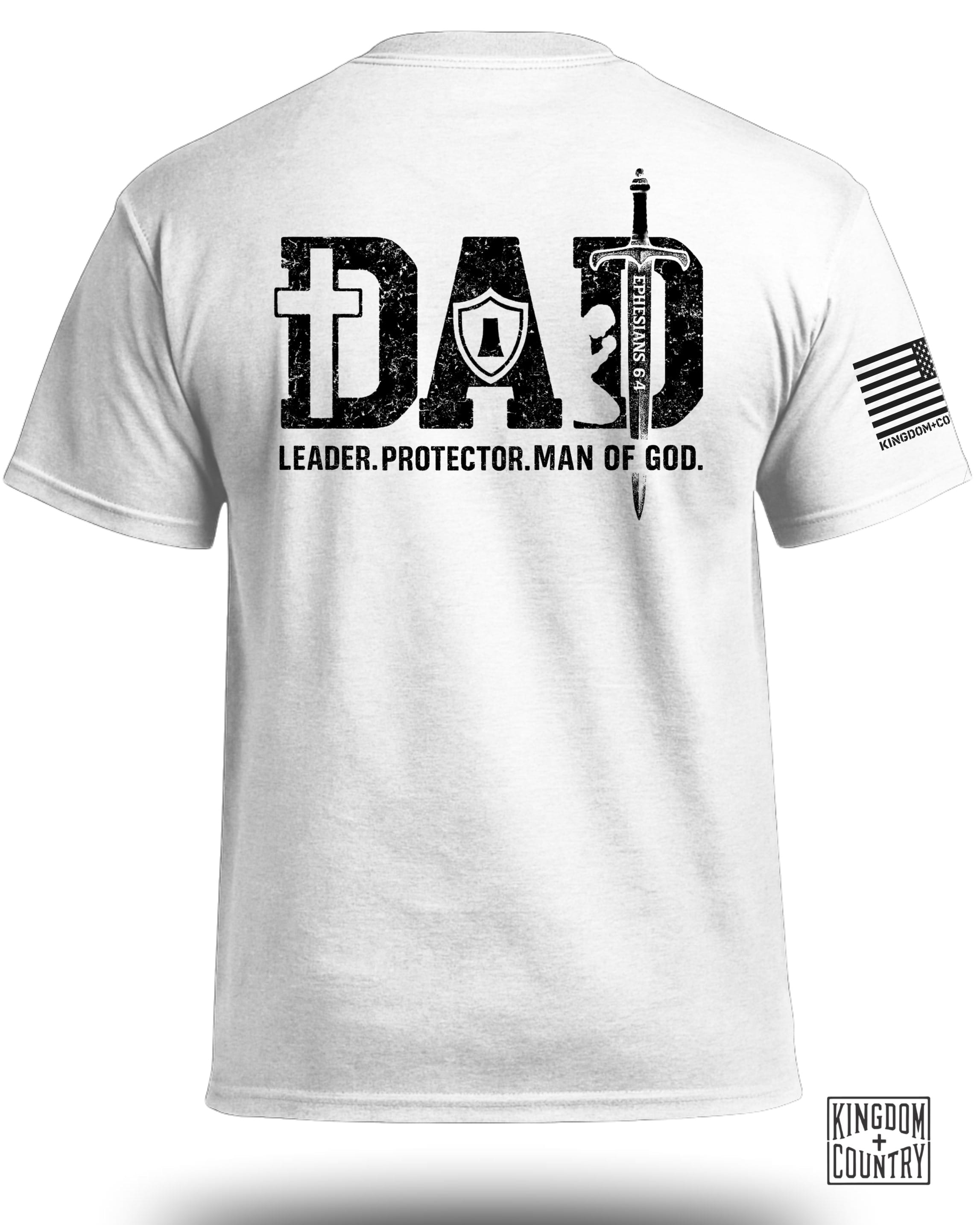 Dad-Leader Protector Man Of God T-Shirt