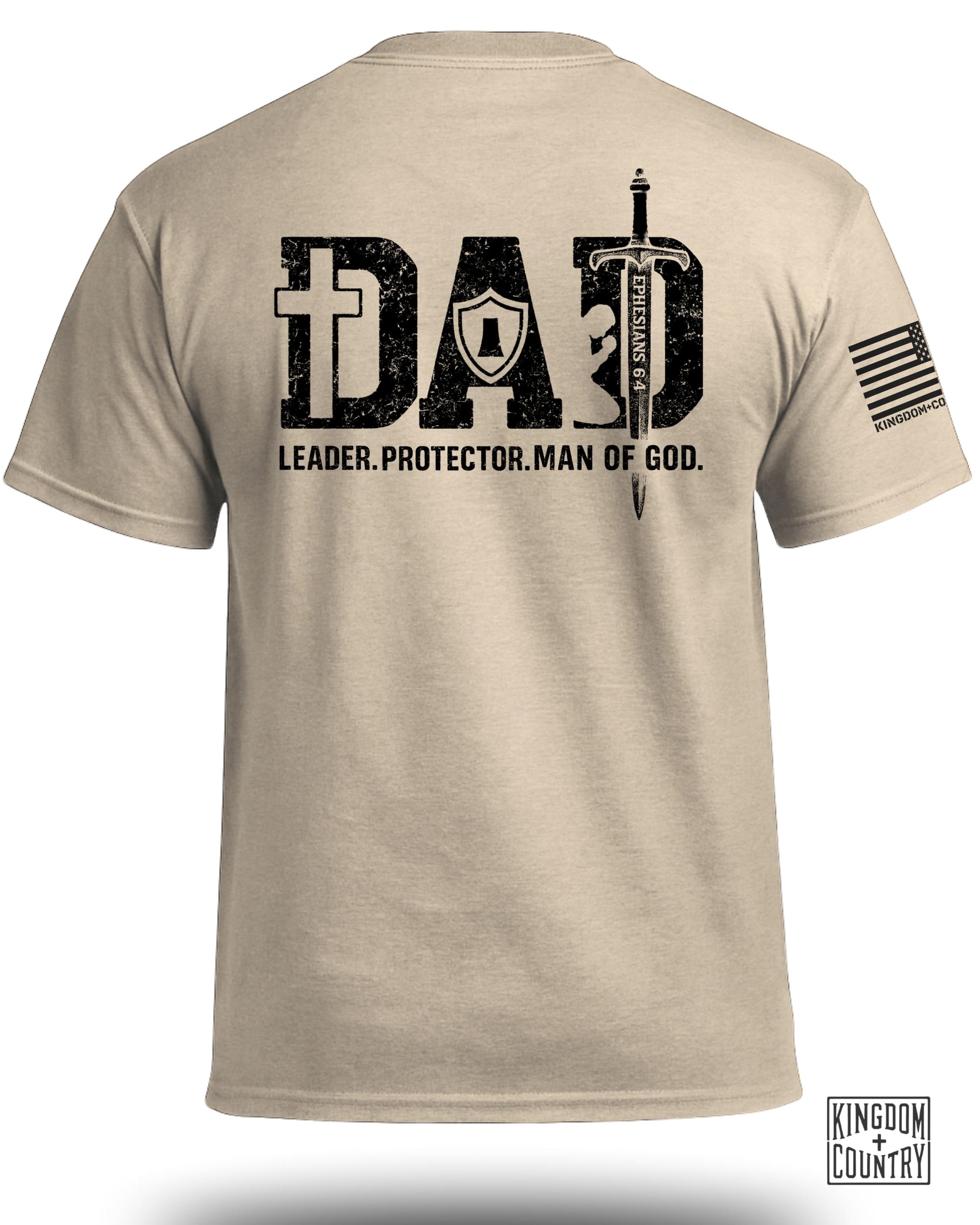 Dad-Leader Protector Man Of God T-Shirt