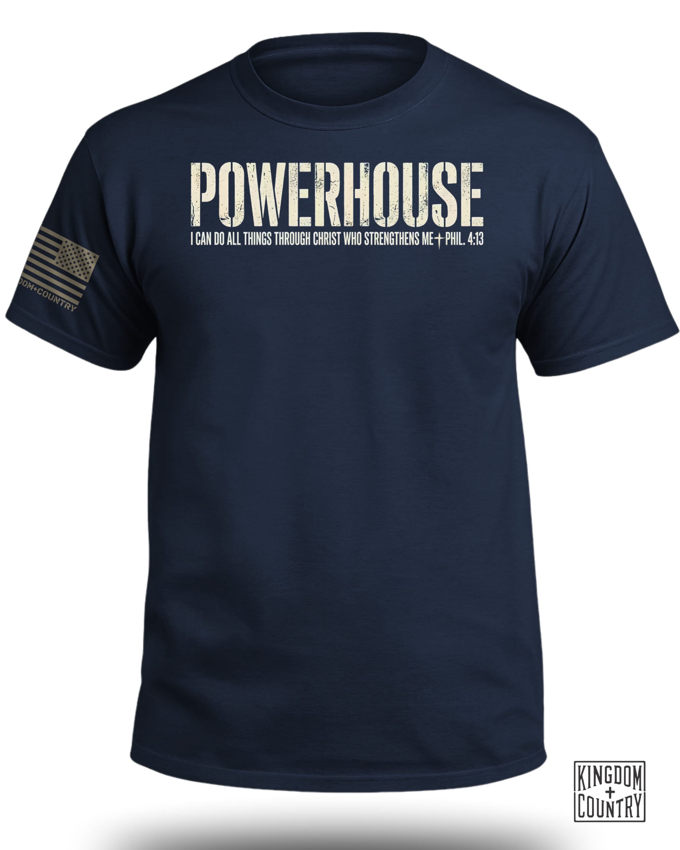 POWERHOUSE Phil 4:13 Christian T-Shirt