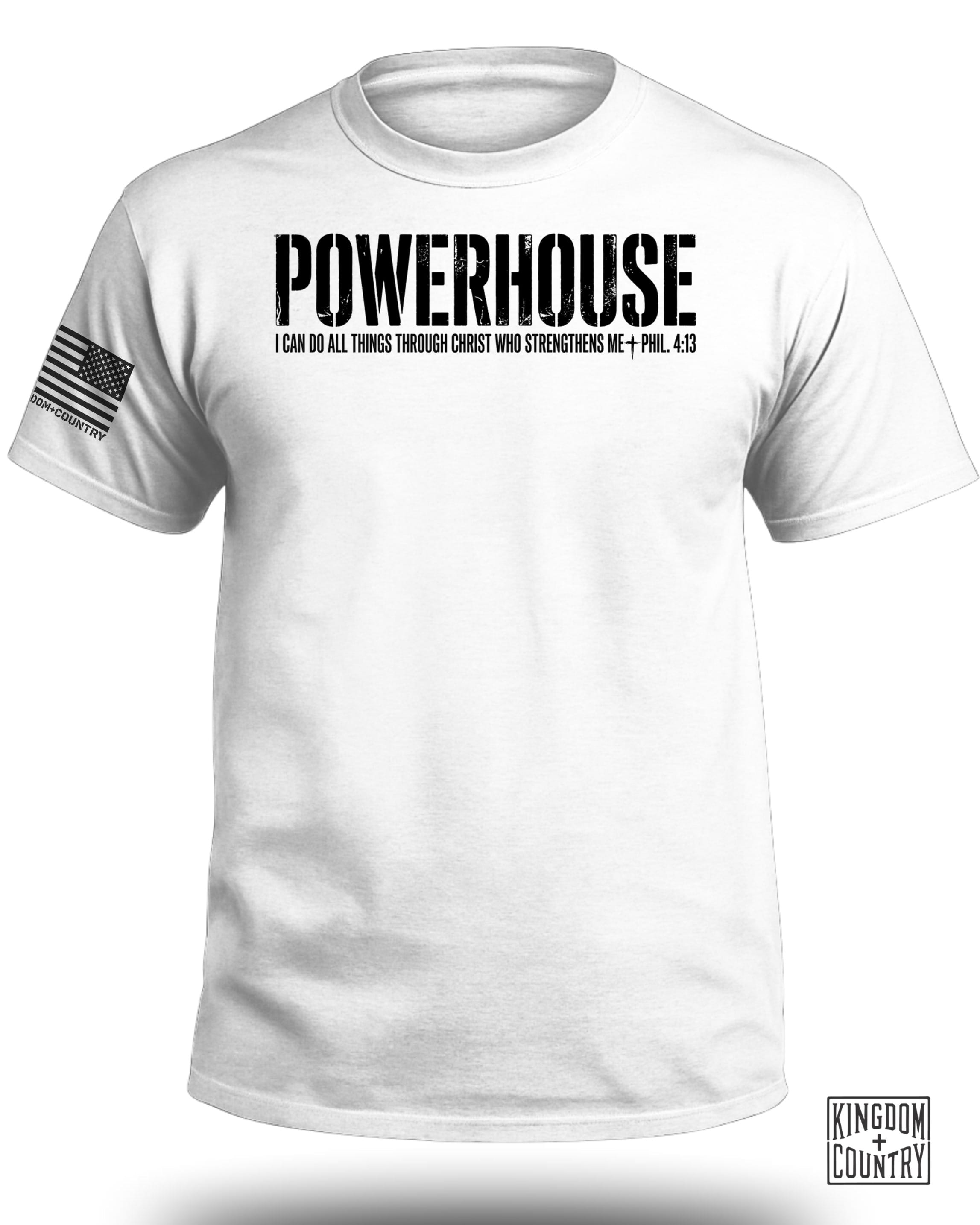 POWERHOUSE Phil 4:13 Christian T-Shirt