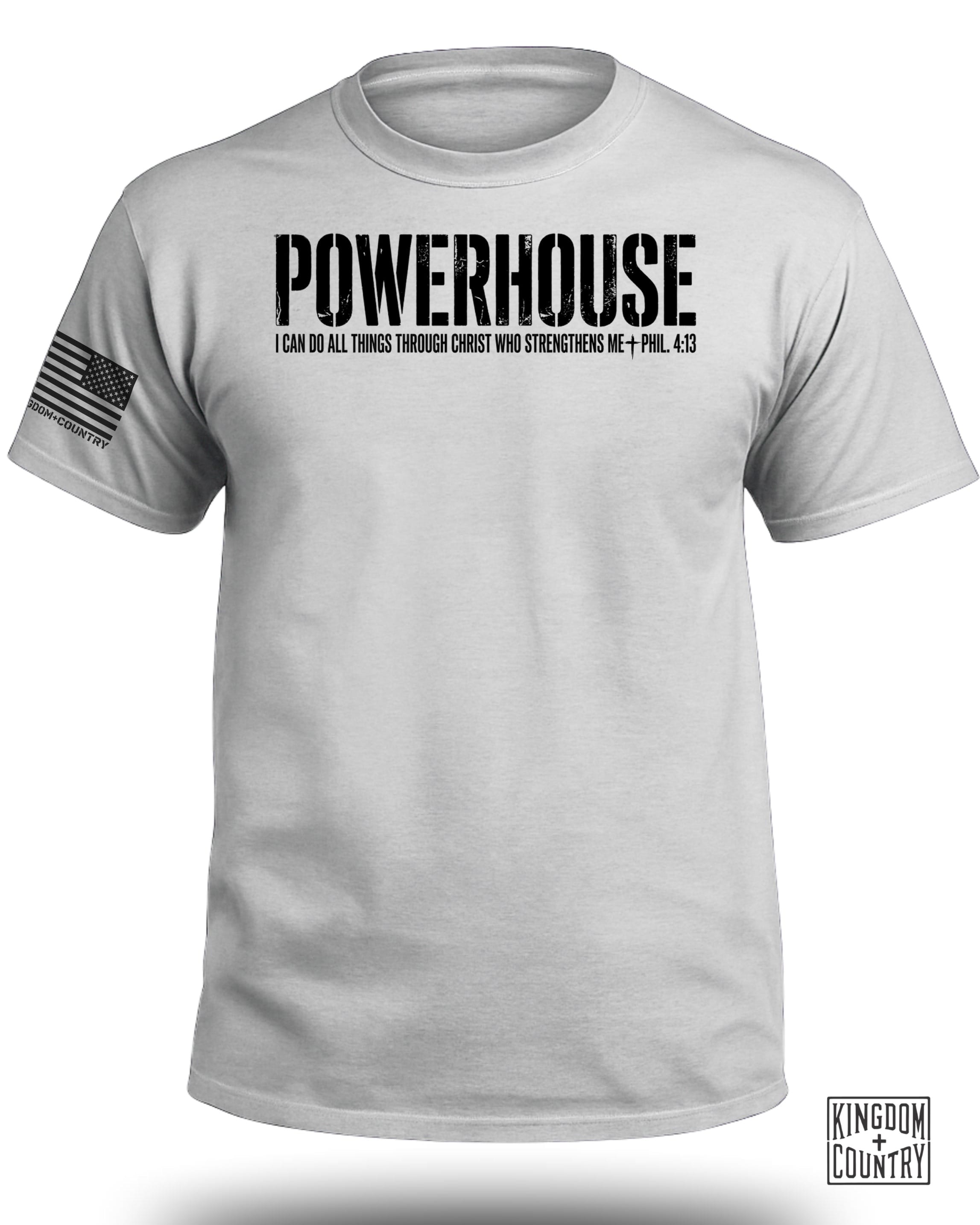 POWERHOUSE Phil 4:13 Christian T-Shirt