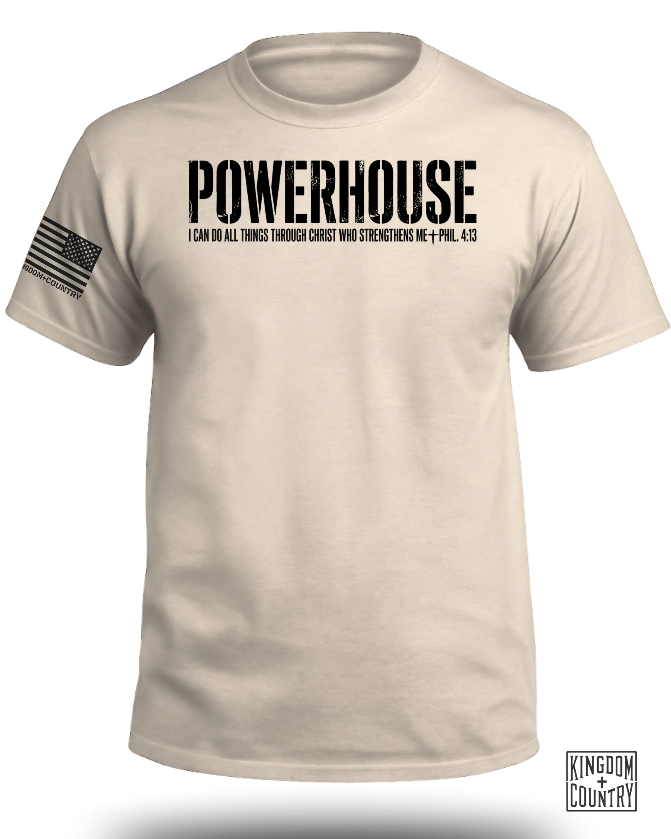 POWERHOUSE Phil 4:13 Christian T-Shirt