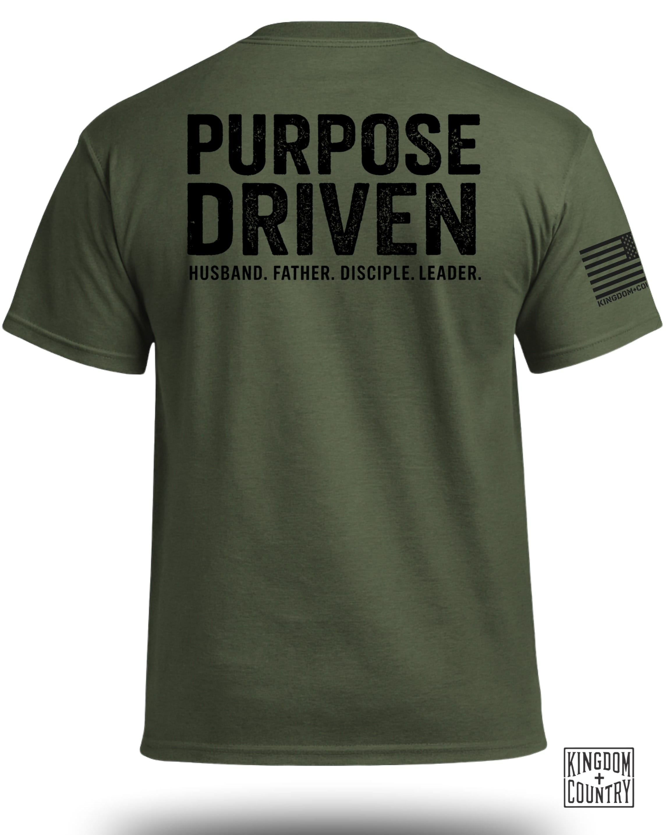 Purpose Driven-Husband Father Leader T-Shirt