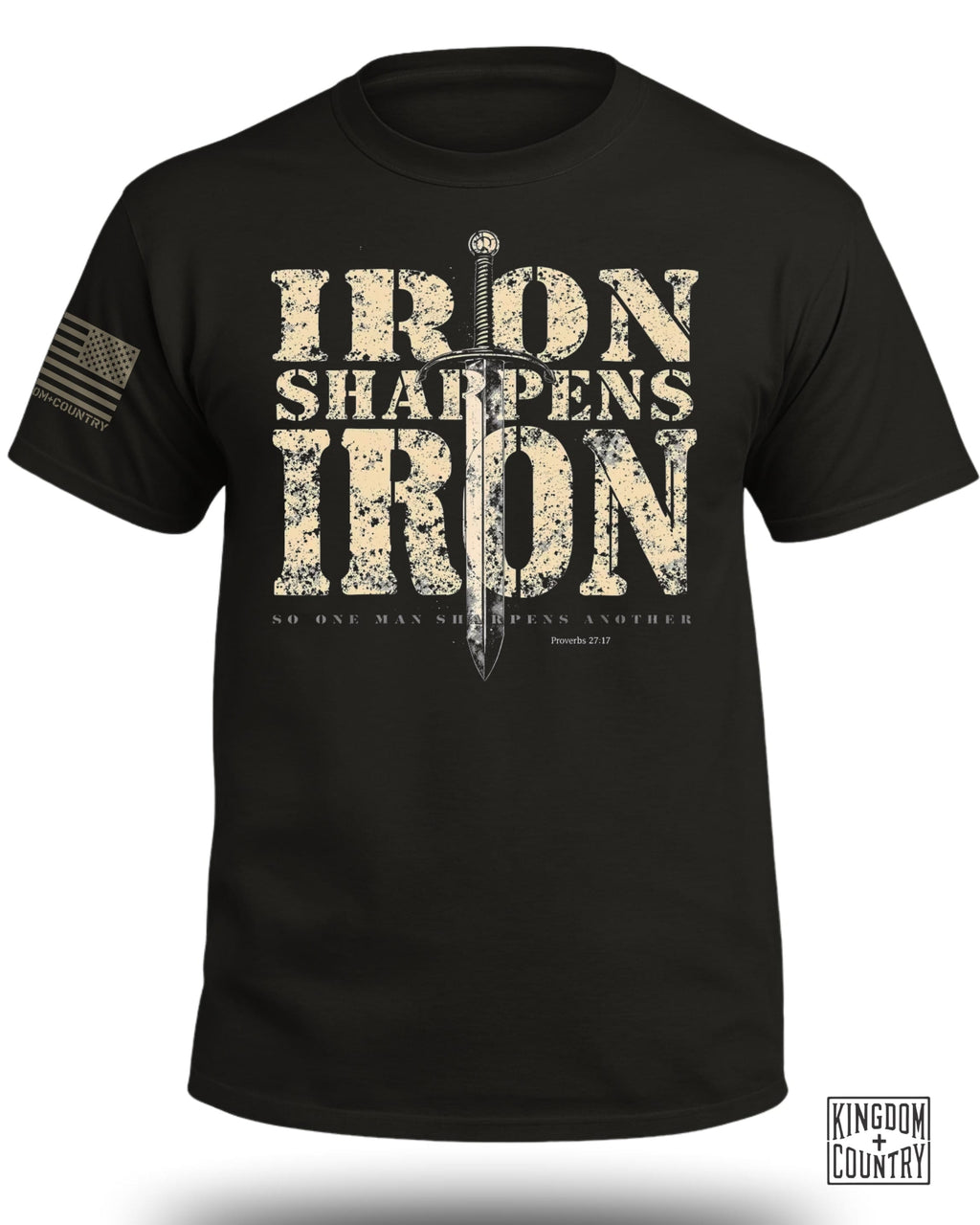 Iron Sharpens Iron Proverbs 27:17 T-Shirt