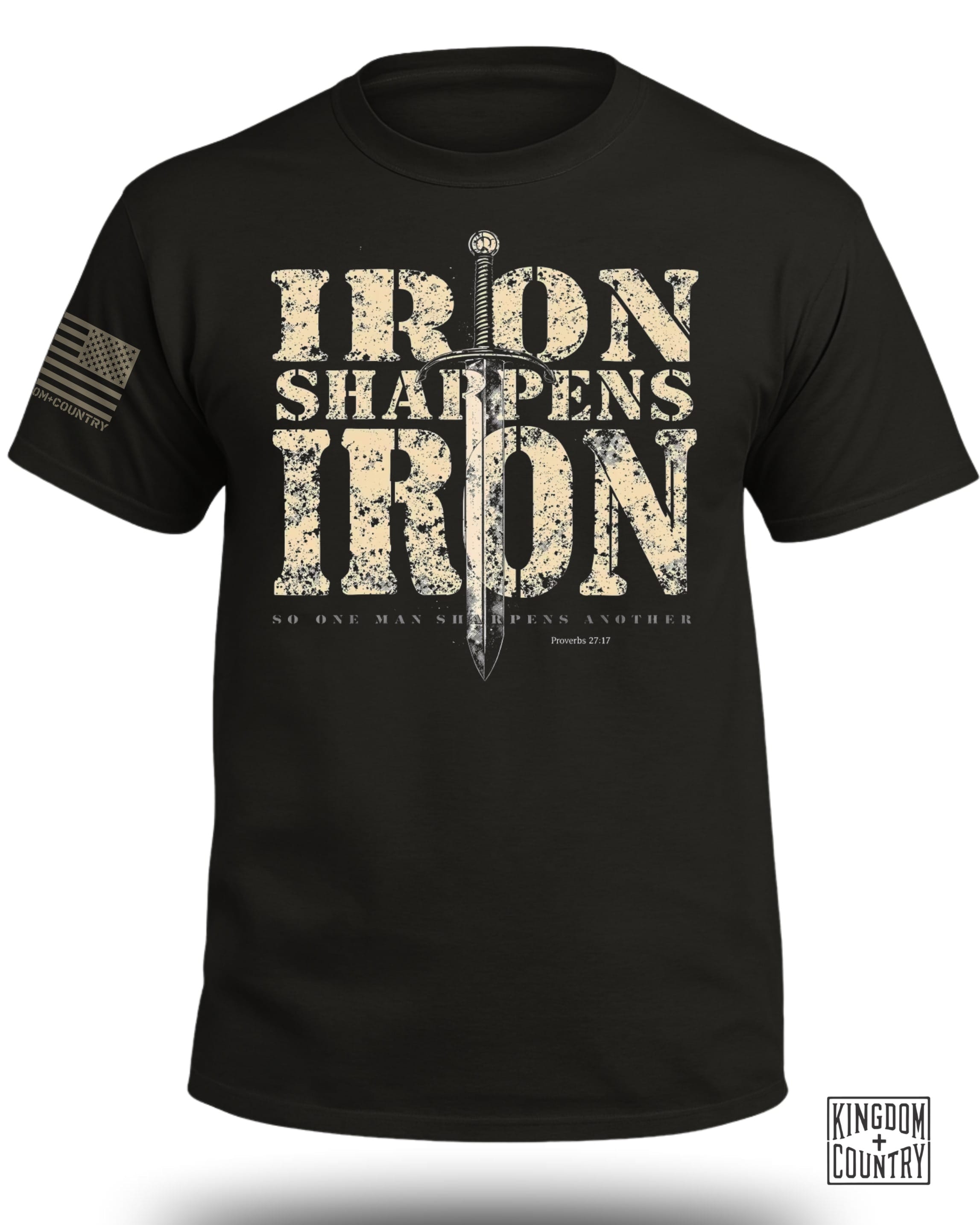 Iron Sharpens Iron Proverbs 27:17 T-Shirt