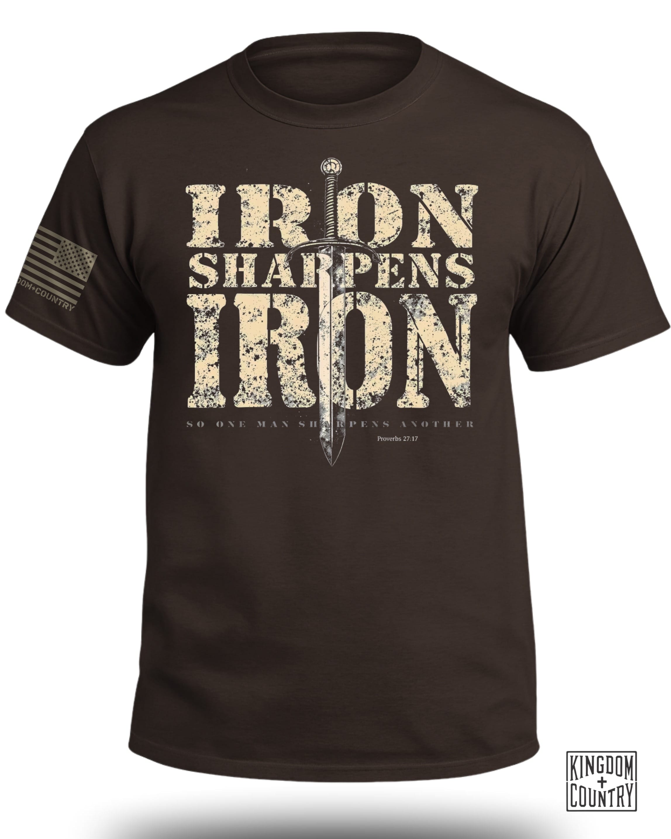 Iron Sharpens Iron Proverbs 27:17 T-Shirt