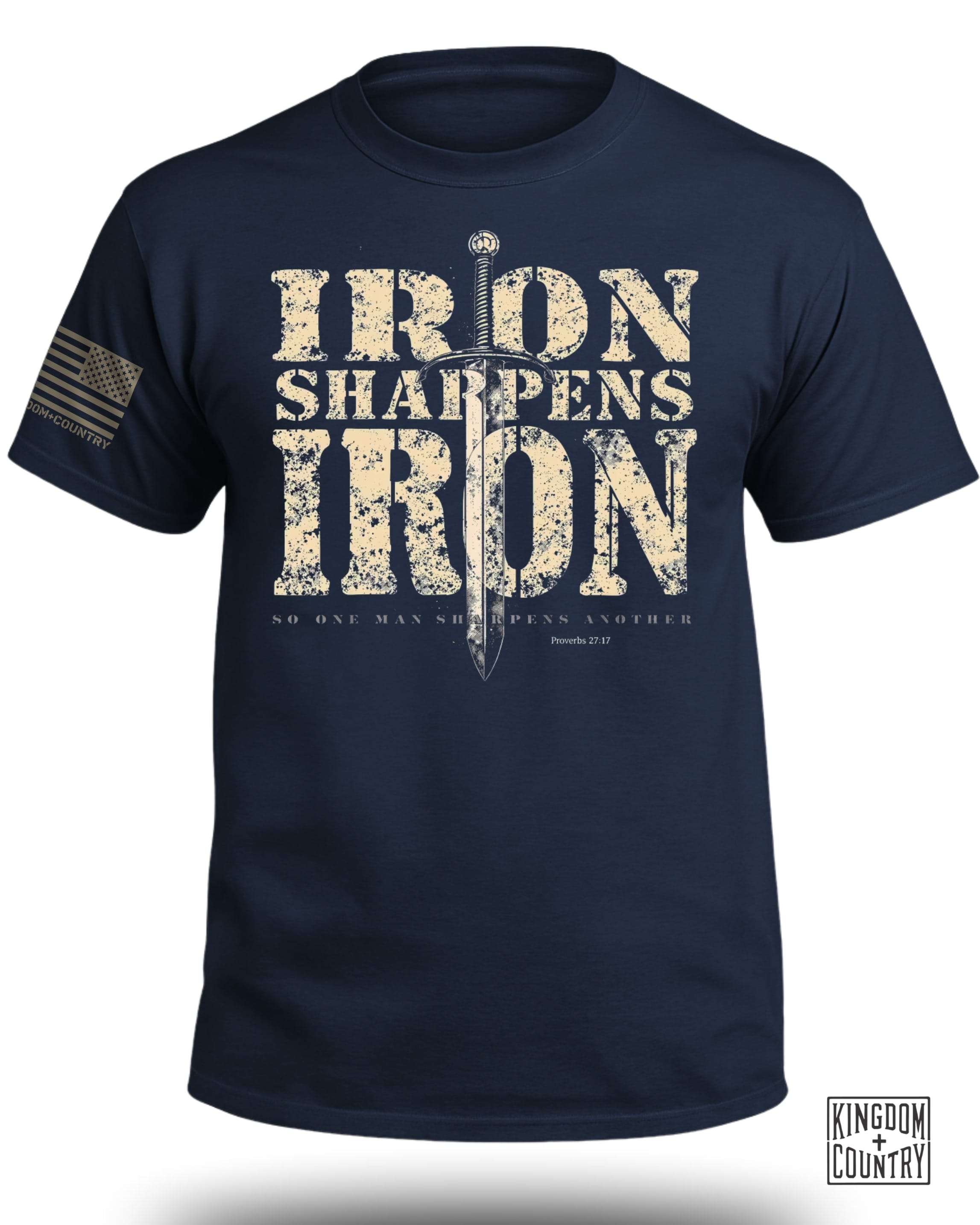 Iron Sharpens Iron Proverbs 27:17 T-Shirt