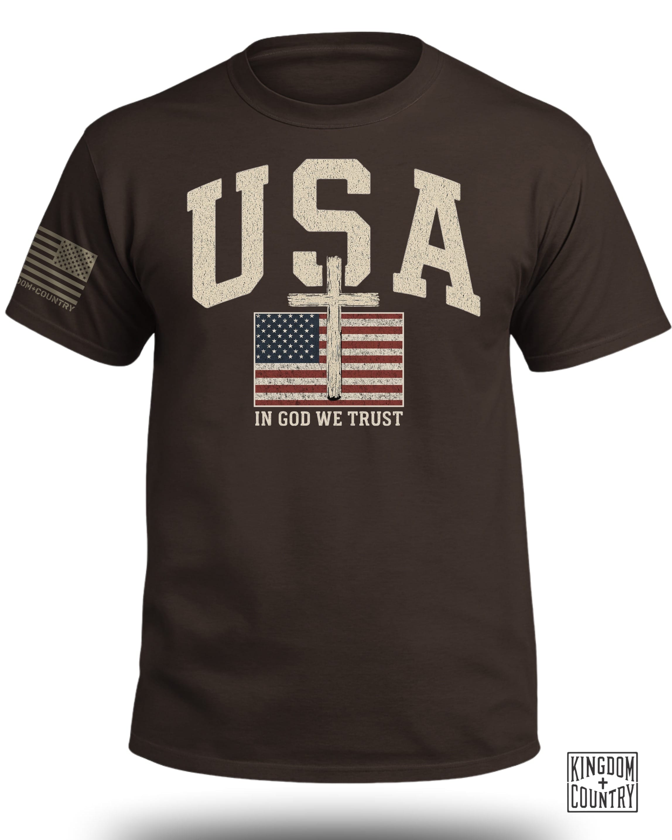 USA Flag Cross T-Shirt