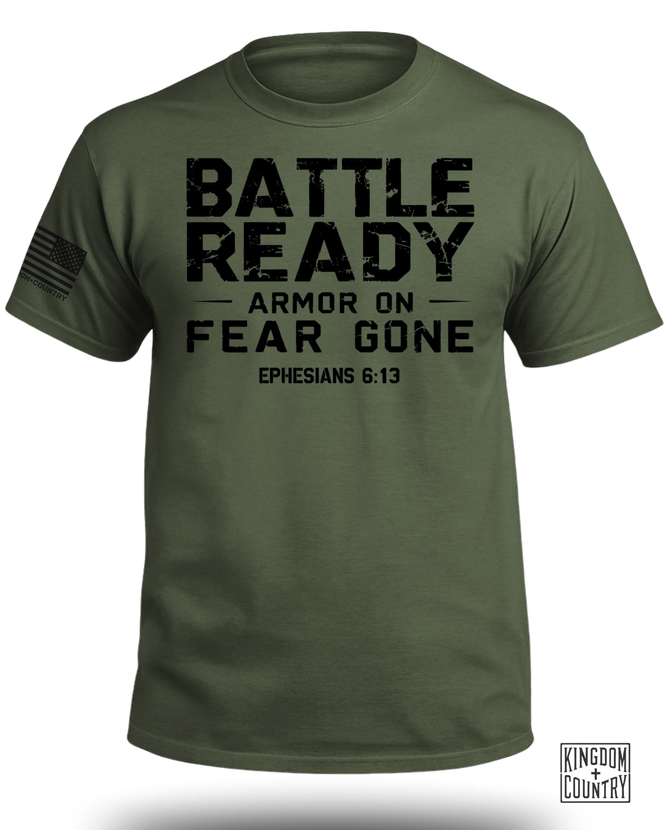 Battle Ready Armor On Fear Gone T-Shirt