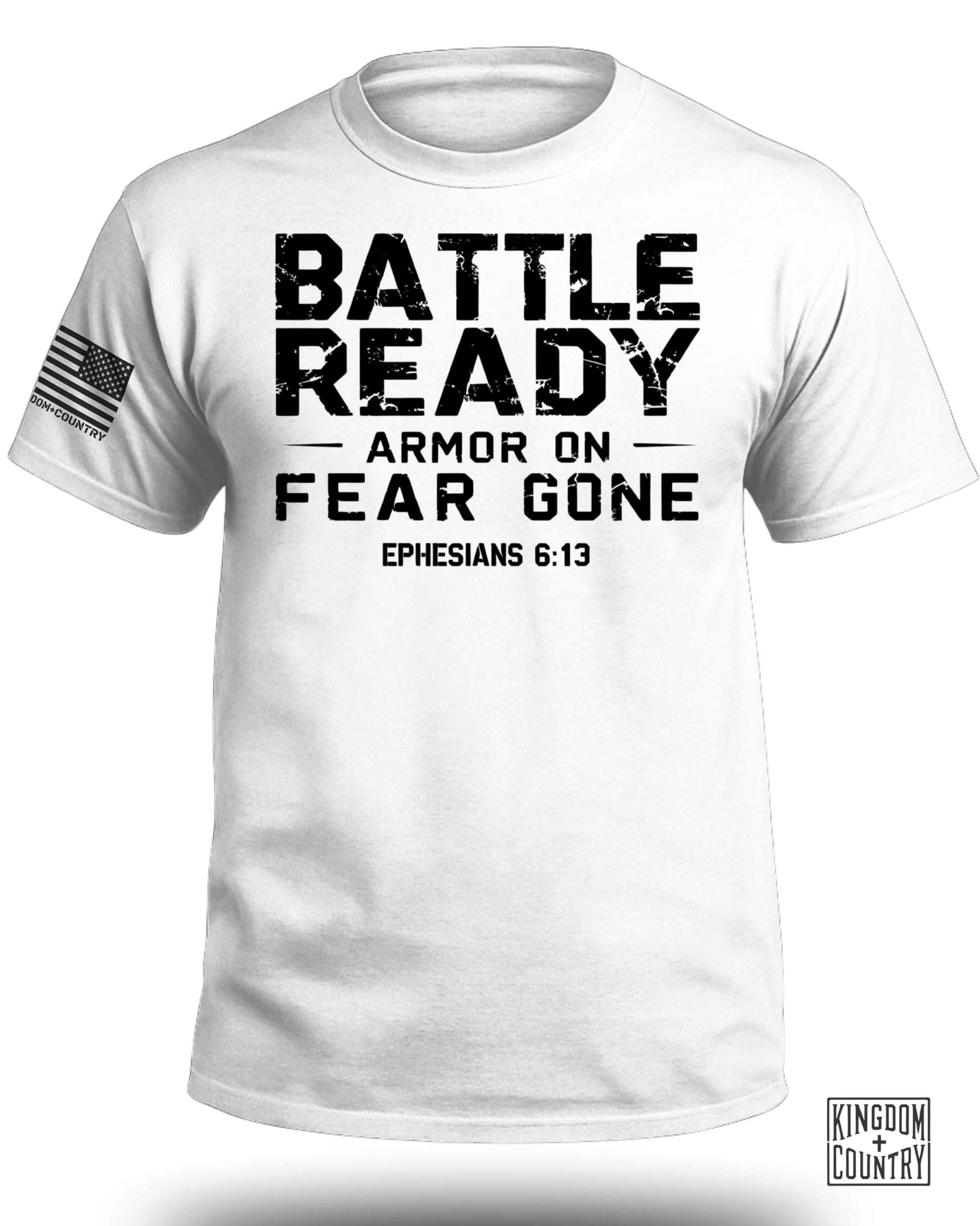 Battle Ready Armor On Fear Gone T-Shirt