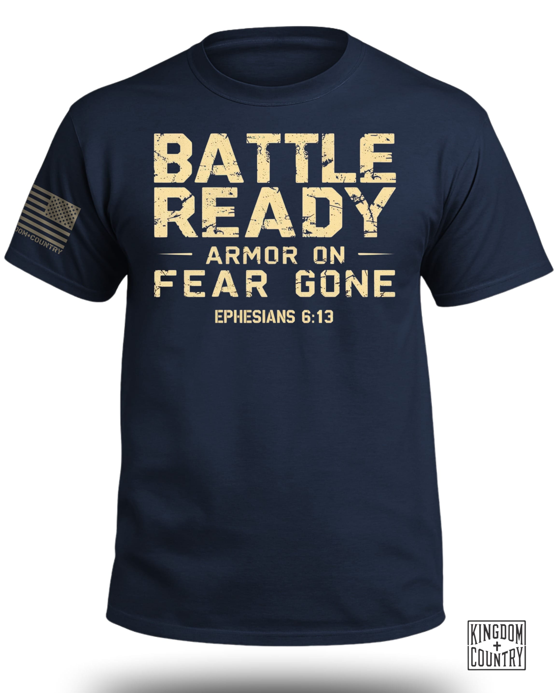 Battle Ready Armor On Fear Gone T-Shirt