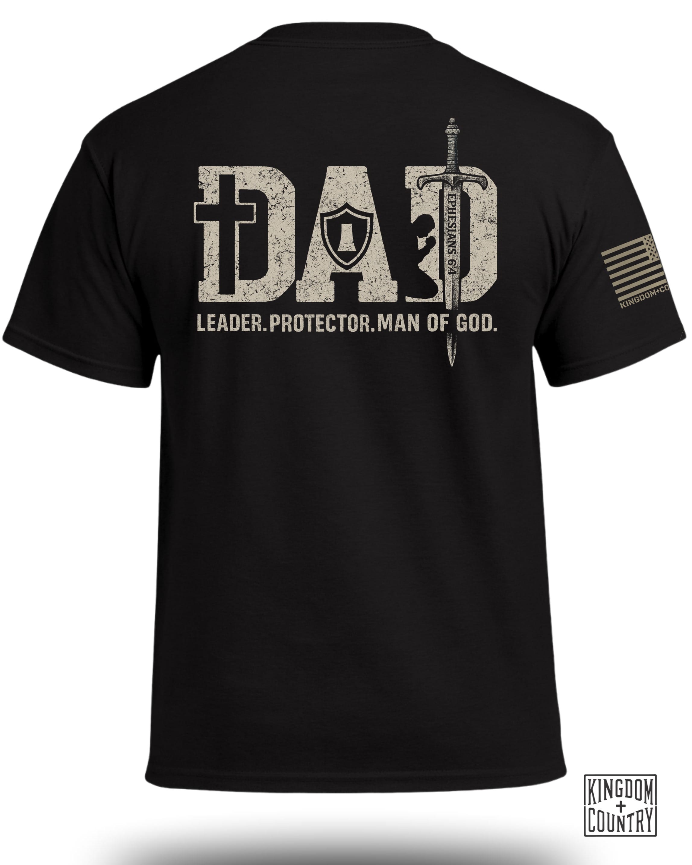 Dad-Leader Protector Man Of God T-Shirt
