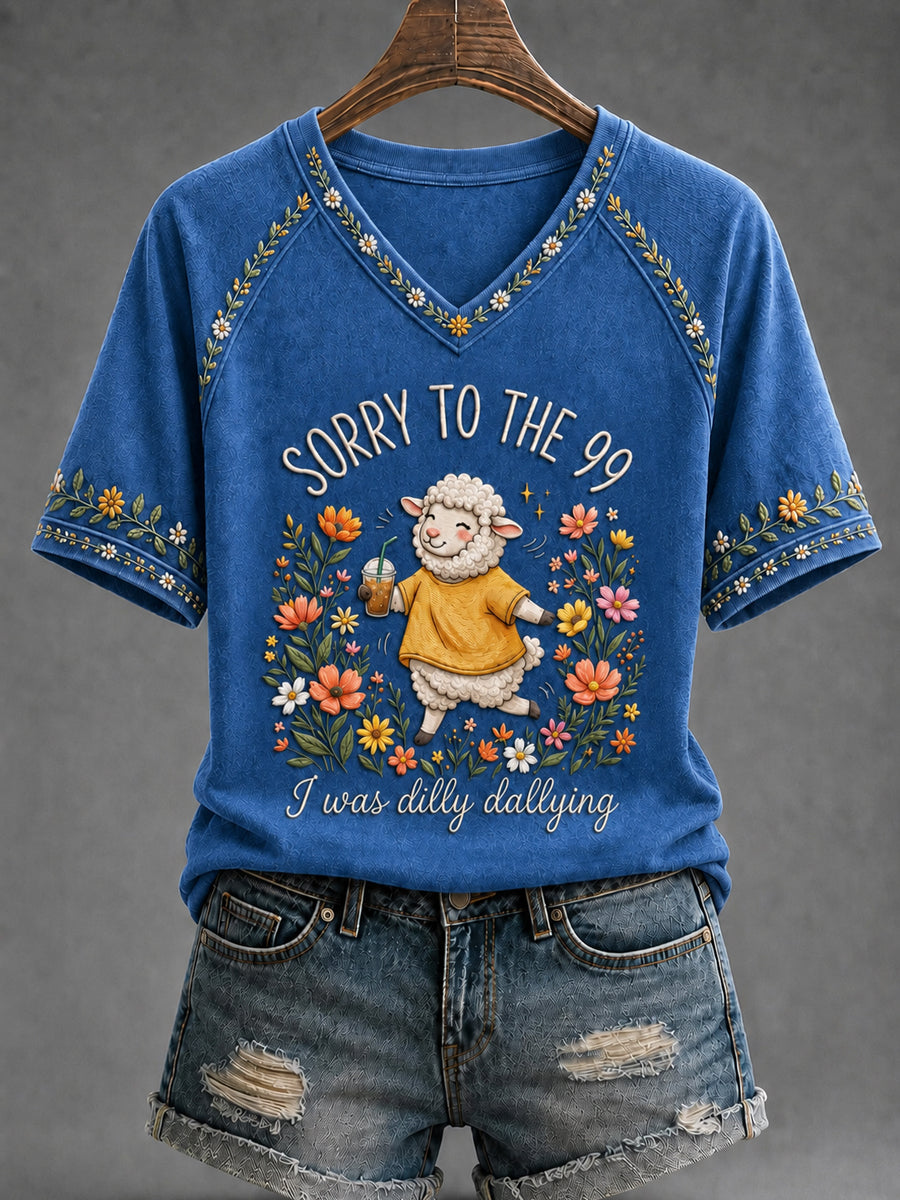 Women's Funny Christian I Was Dilly Dallying Short Sleeve T-shirt