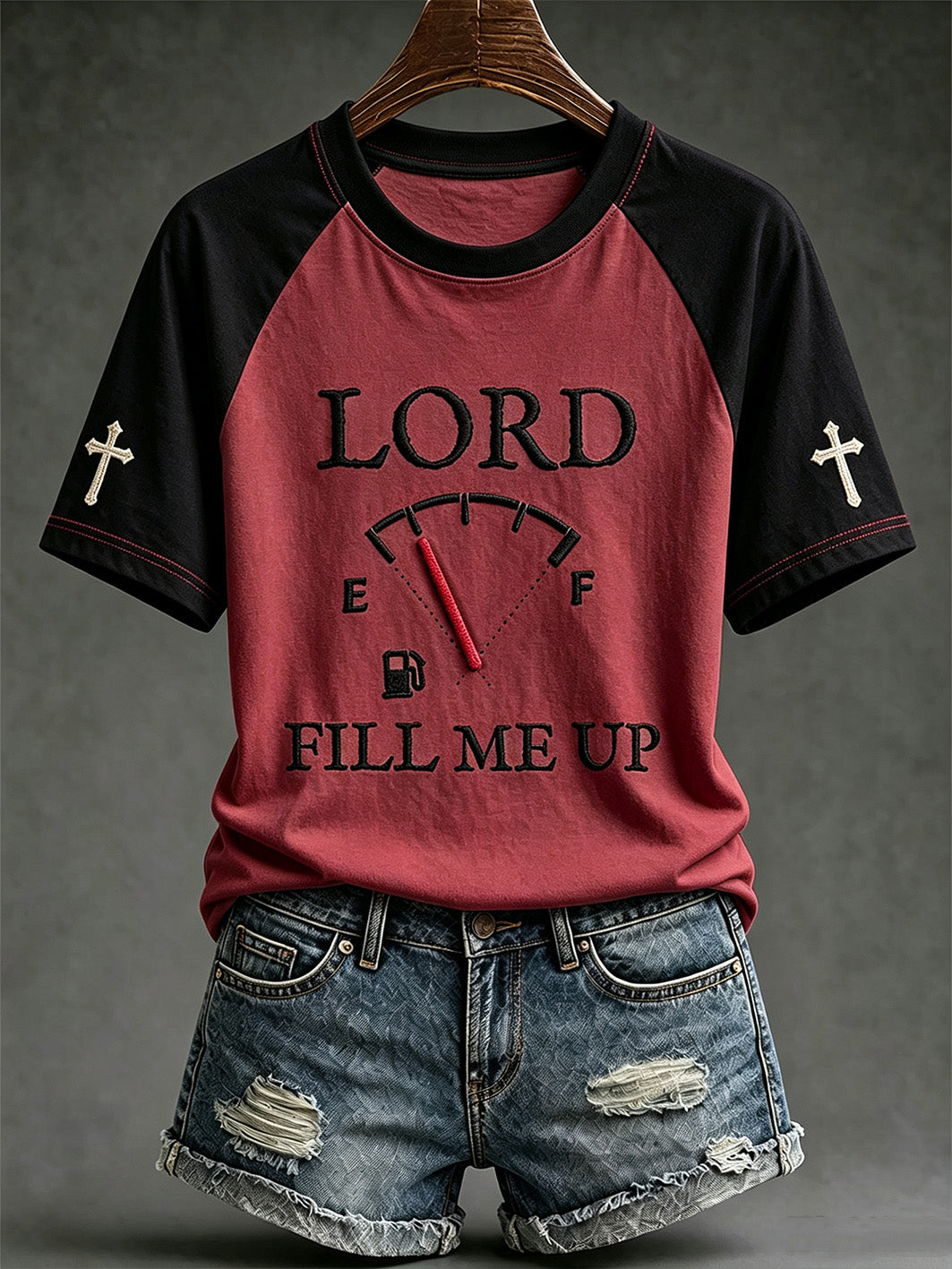 Women's Faith Theme Print Pattern Printed Leisure Round Neck T-shirt