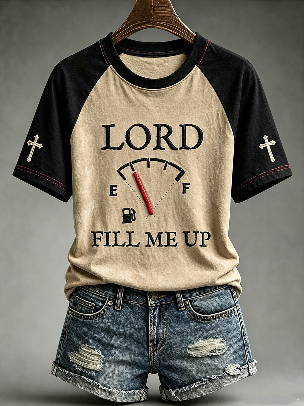 Women's Faith Theme Print Pattern Printed Leisure Round Neck T-shirt