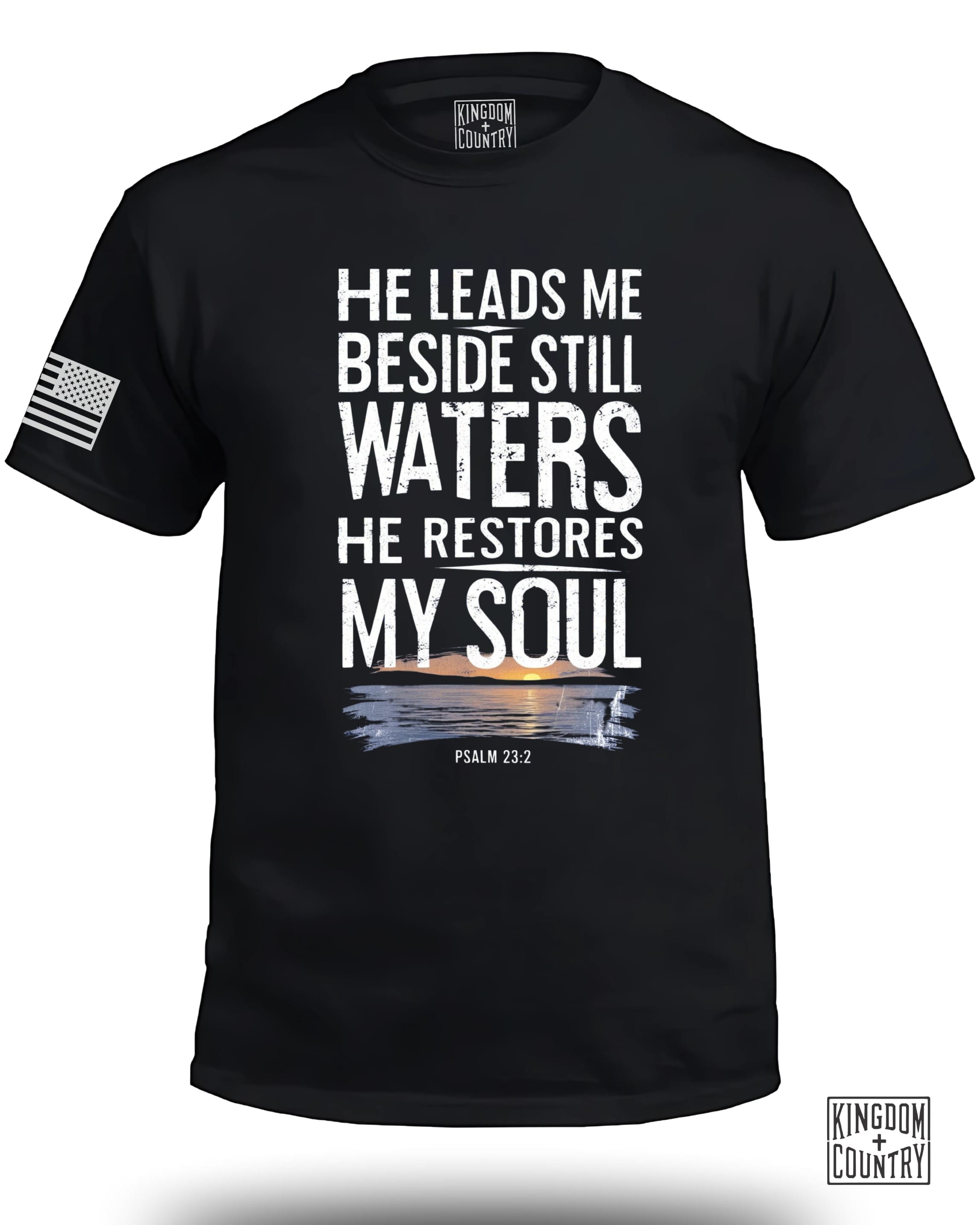 He Leads Me Beside Still Waters T-Shirt