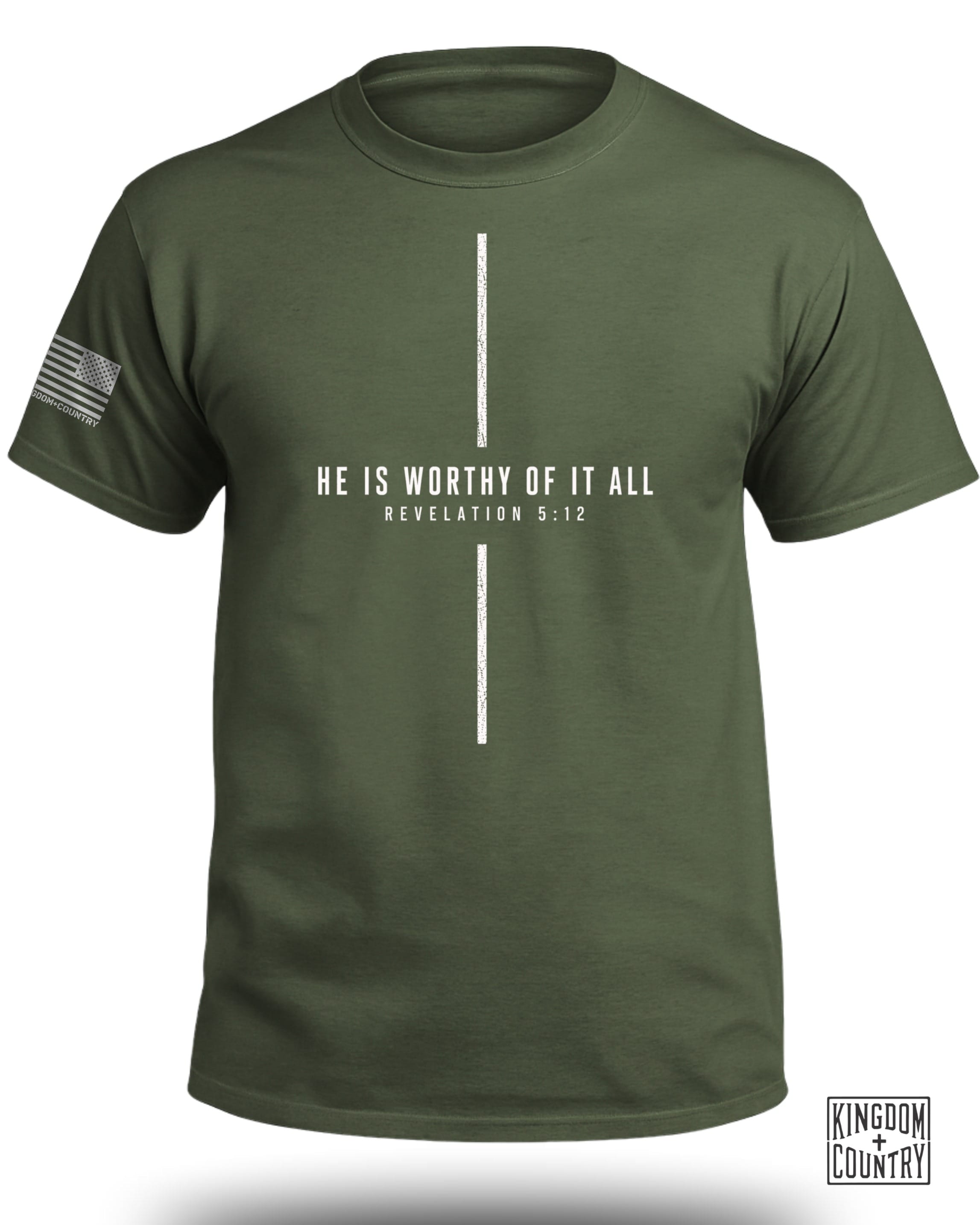 He Is Worthy Of It All Cross T-Shirt