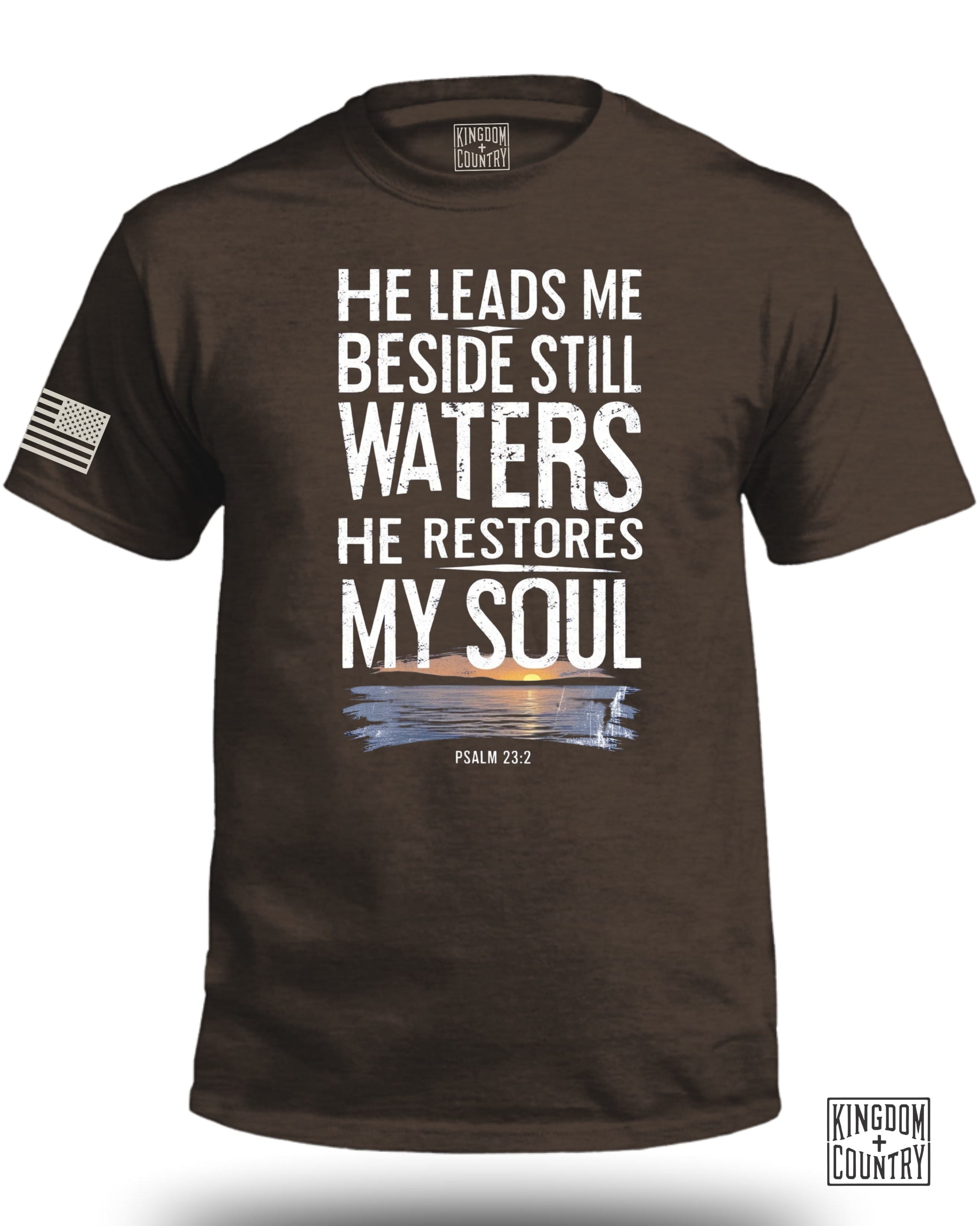 He Leads Me Beside Still Waters T-Shirt