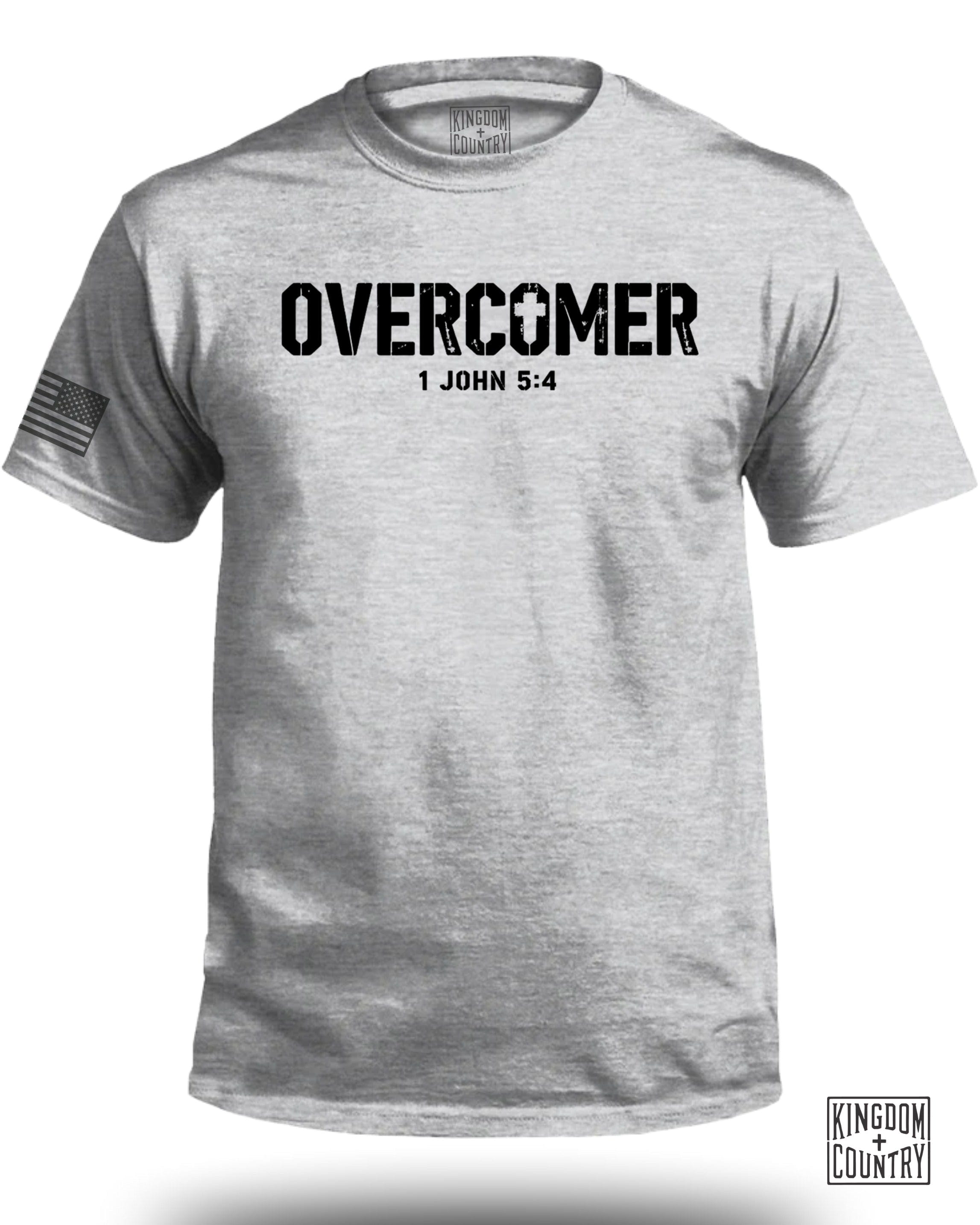 OVERCOMER 1 John 5:4 T-Shirt