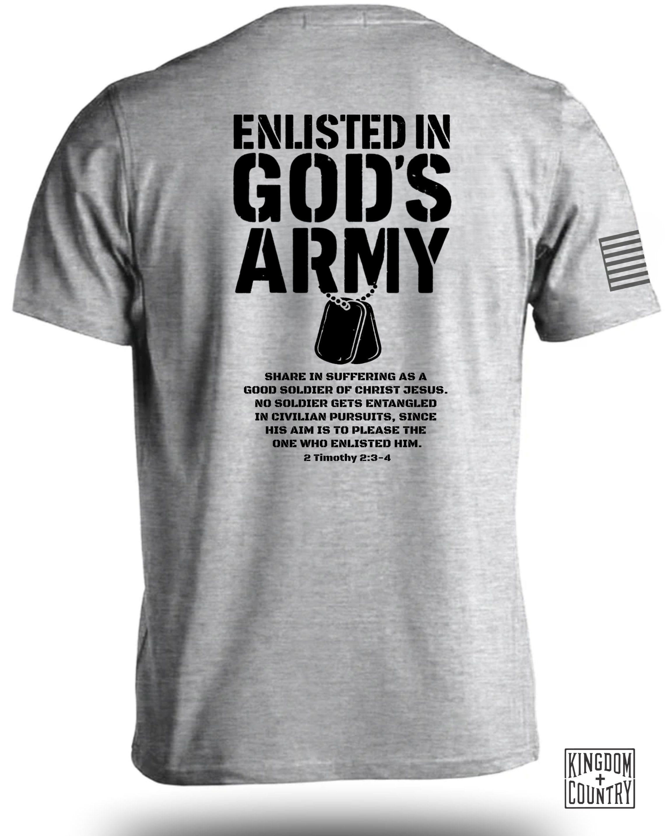 Enlisted In God's Army T-Shirt