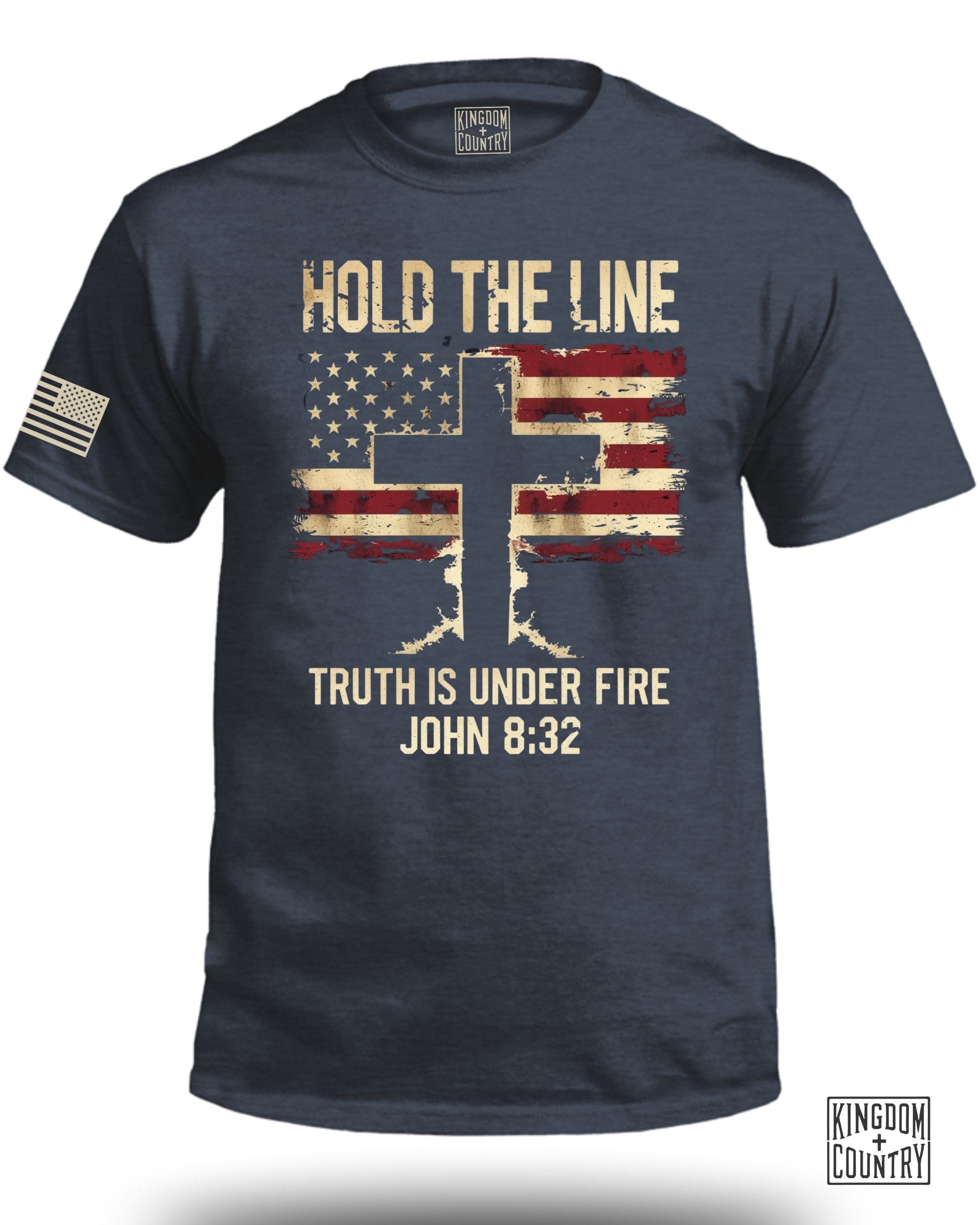 Hold The Line Truth is Under Fire Front T-Shirt