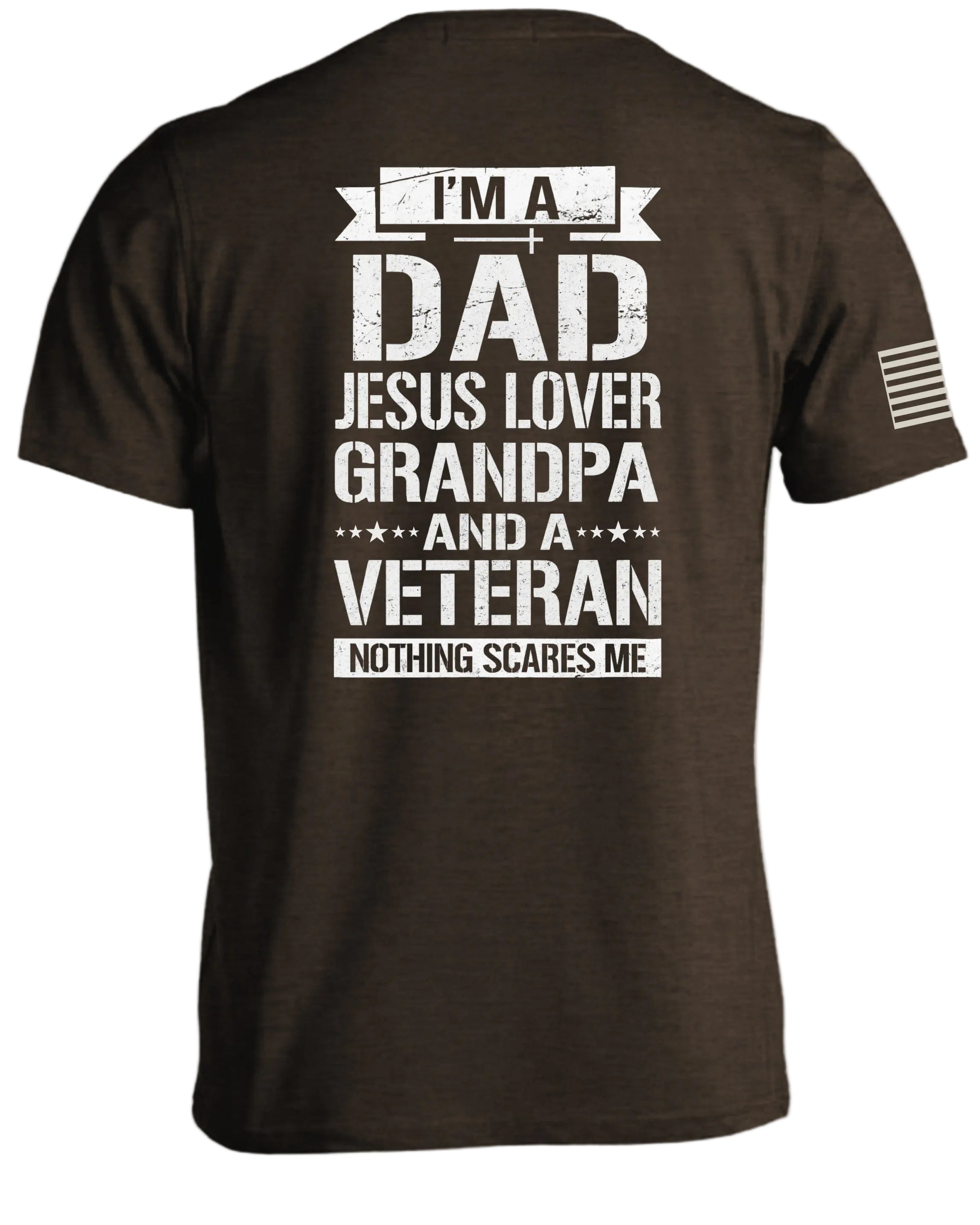 I am A Dad-Jesus Lover-Grandpa-Veteran T-Shirt