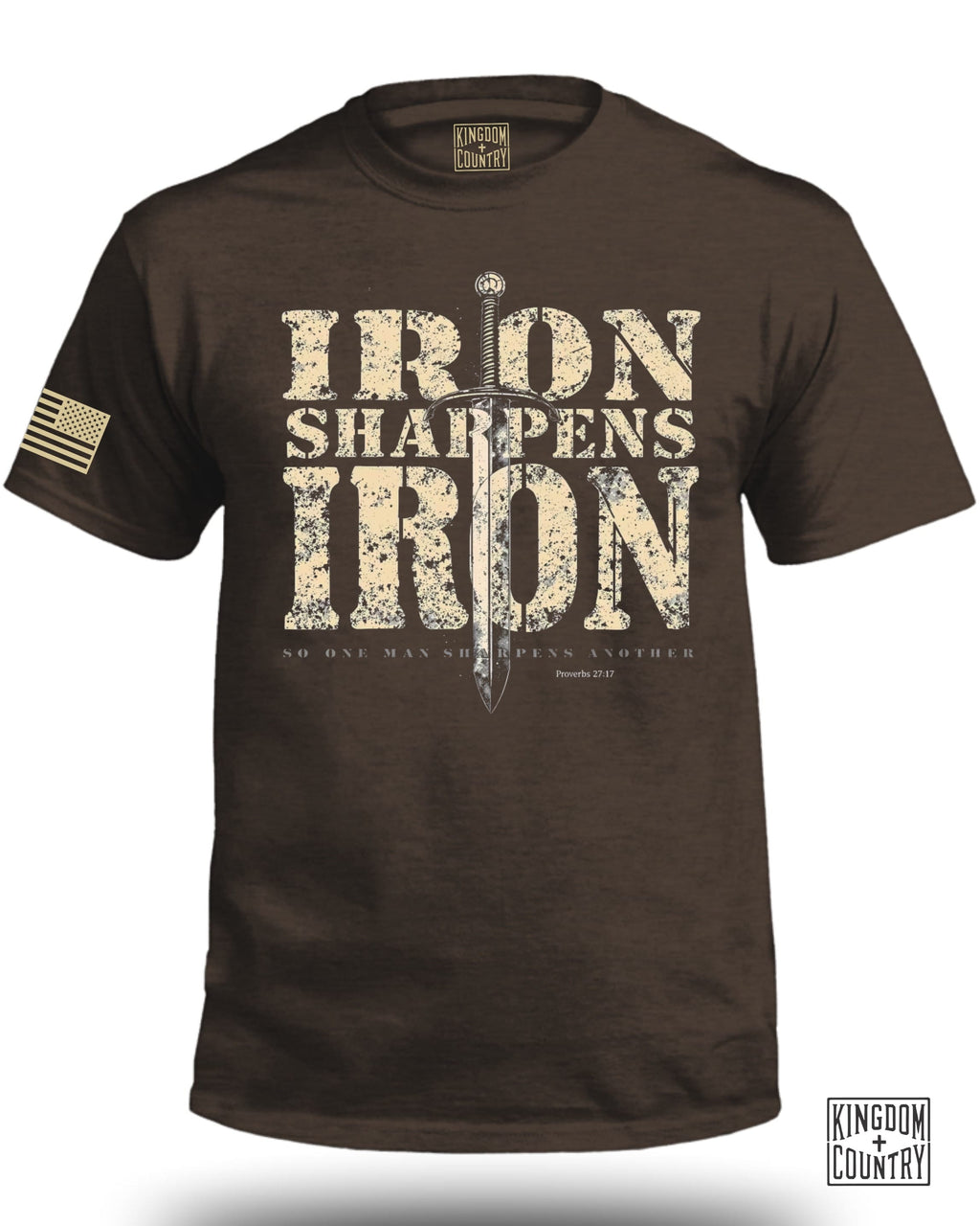 Iron Sharpens Iron Proverbs 27:17 T-Shirt