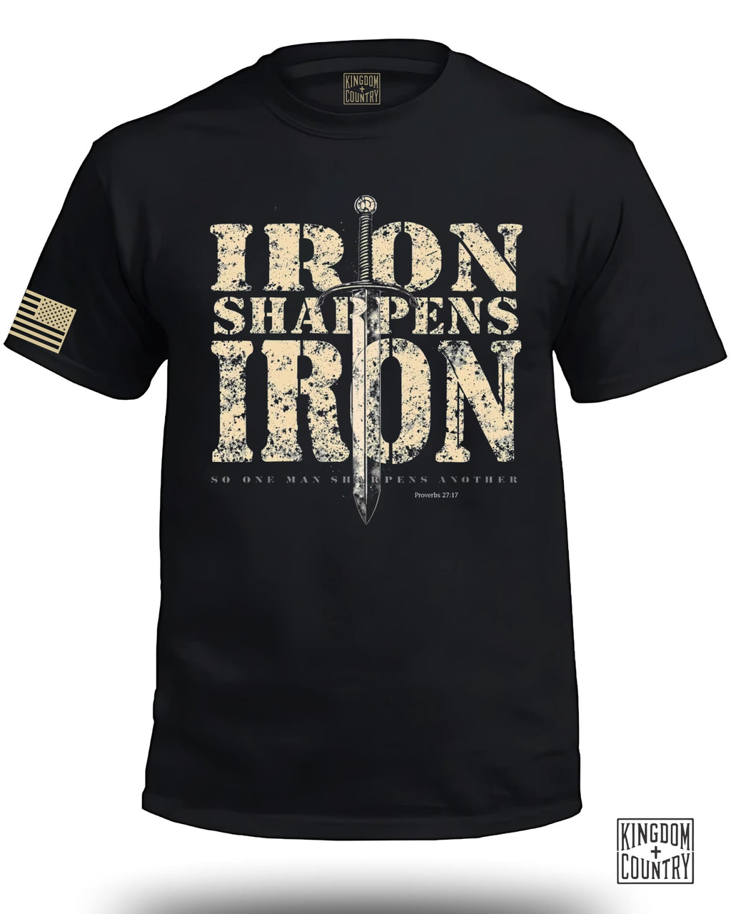 Iron Sharpens Iron Proverbs 27:17 T-Shirt
