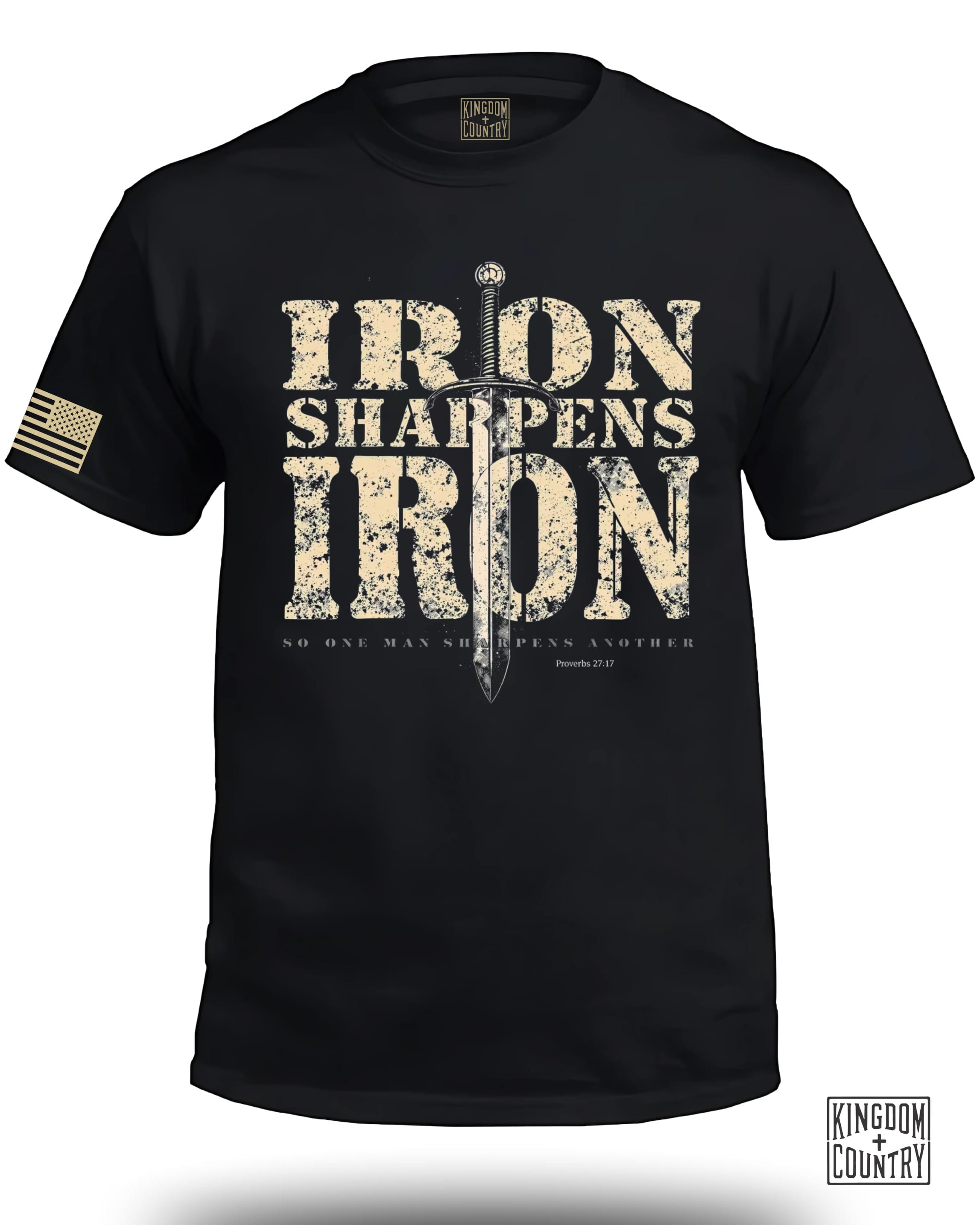 Iron Sharpens Iron Proverbs 27:17 T-Shirt