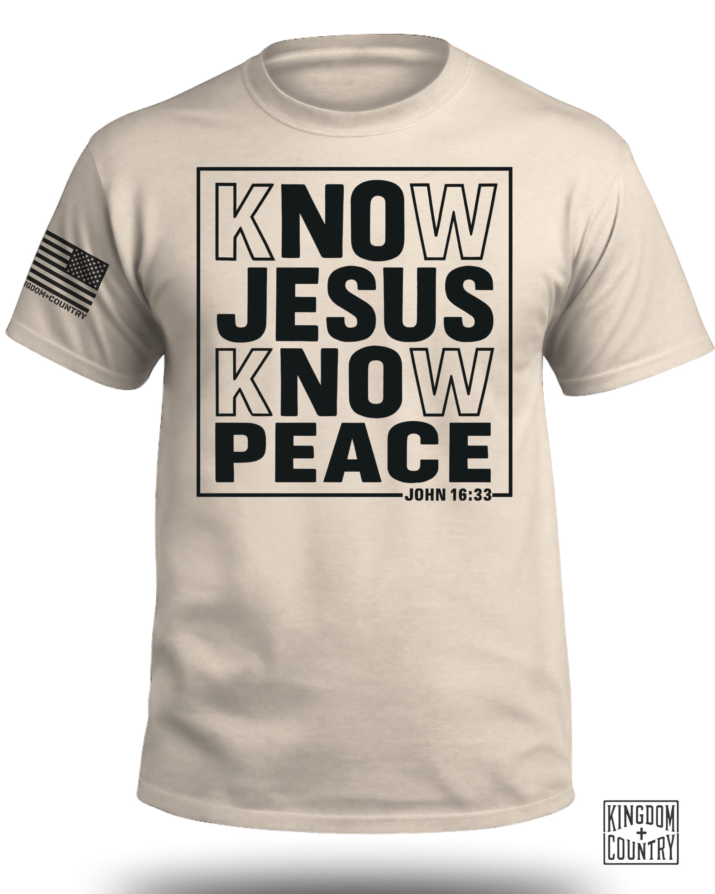 Know Jesus Know Peace John 16 33 T-Shirt