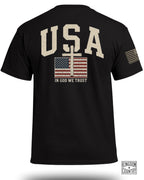 USA Flag Cross Patriotic T-Shirt