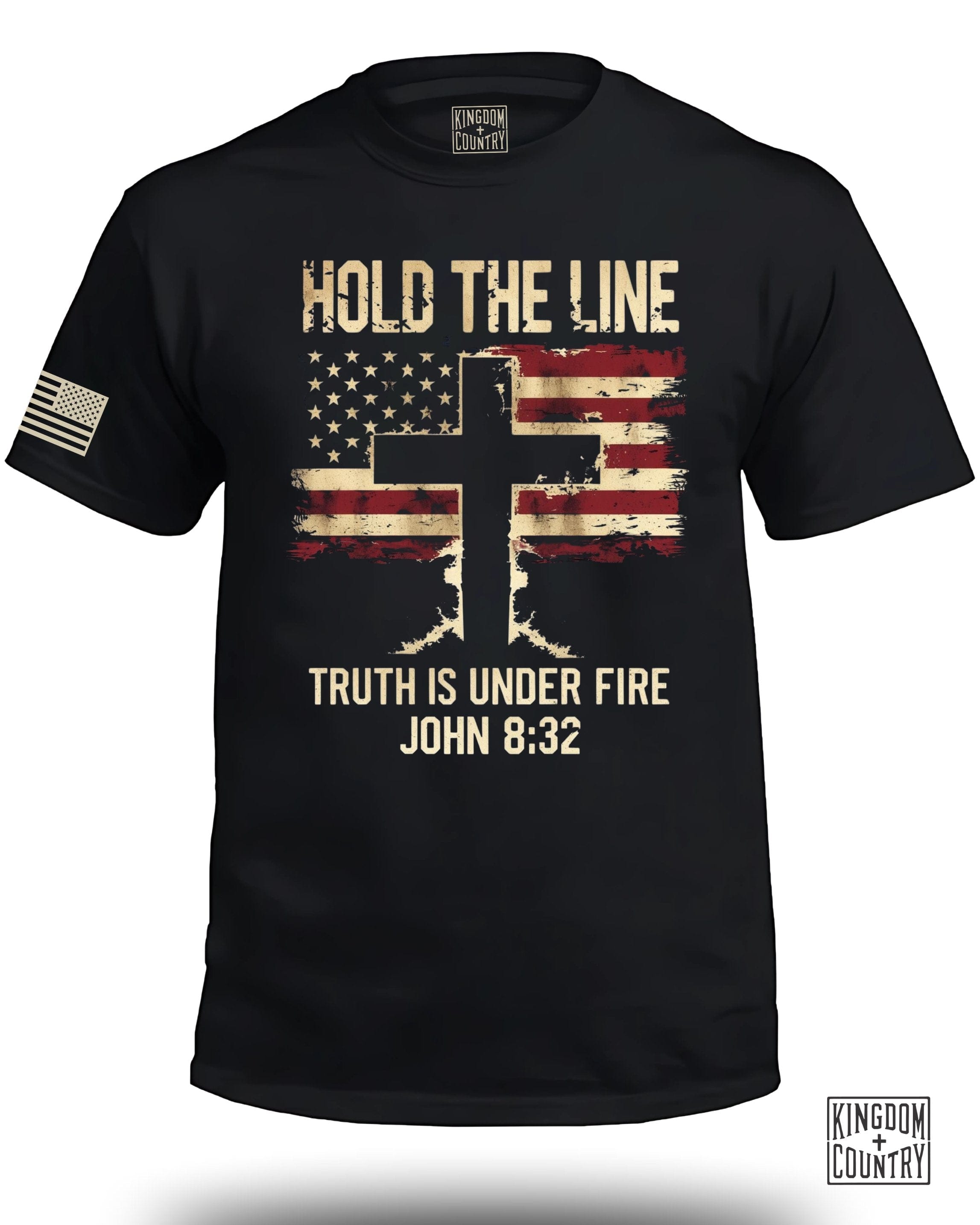 Hold The Line Truth is Under Fire Front T-Shirt
