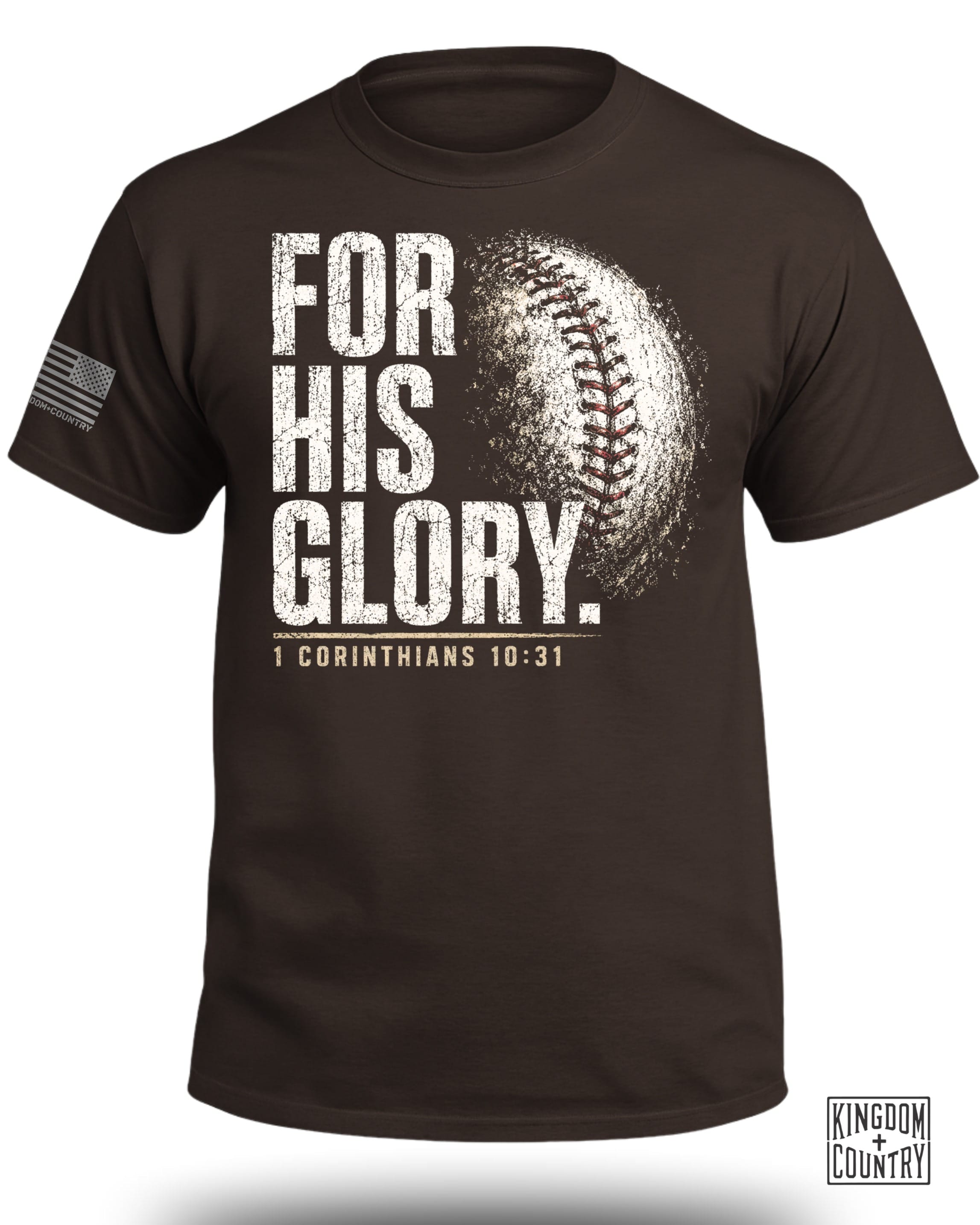 For His Glory Baseball T-Shirt