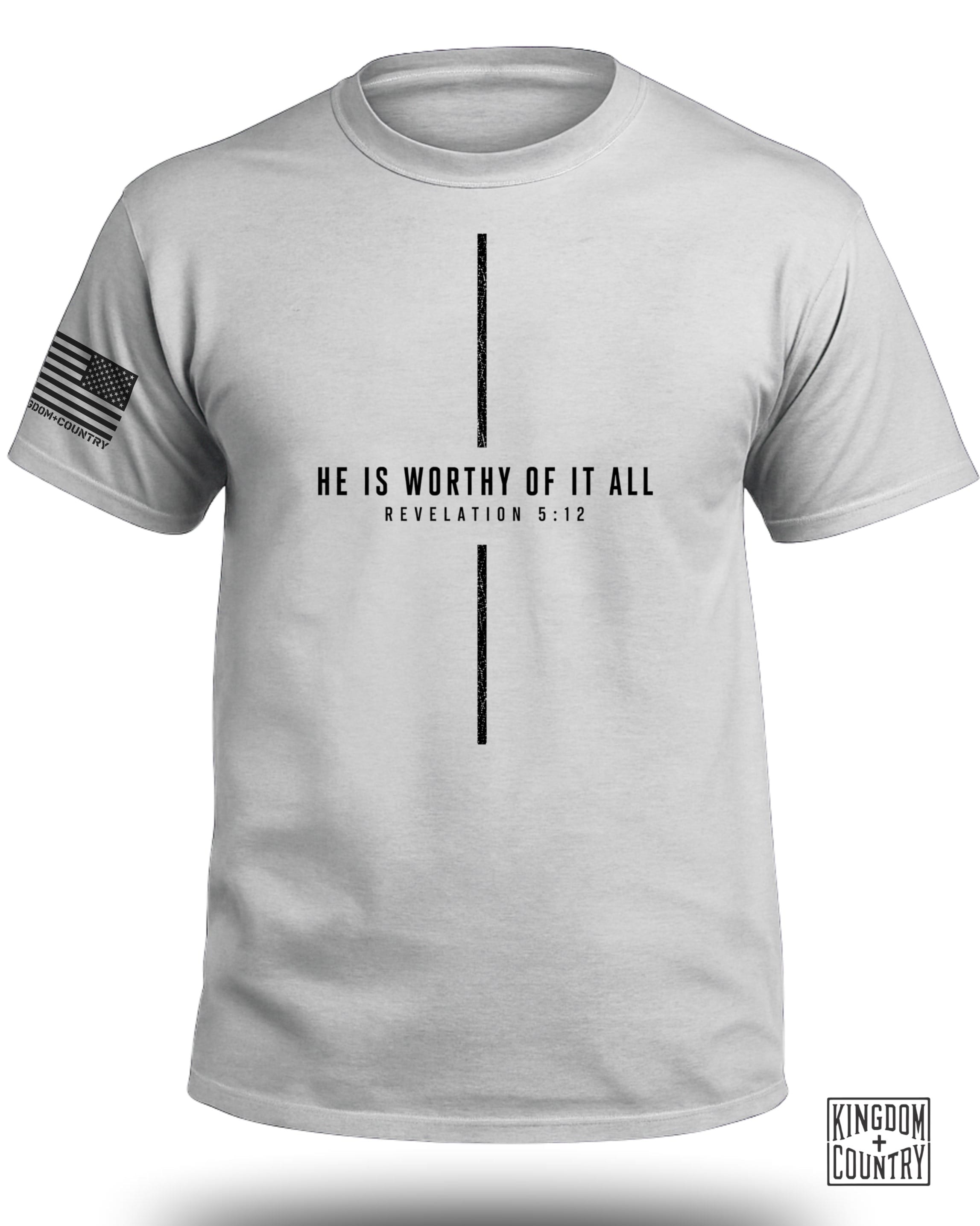 He Is Worthy Of It All Cross T-Shirt
