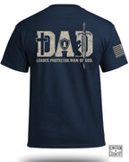 Dad-Leader Protector Man Of God T-Shirt