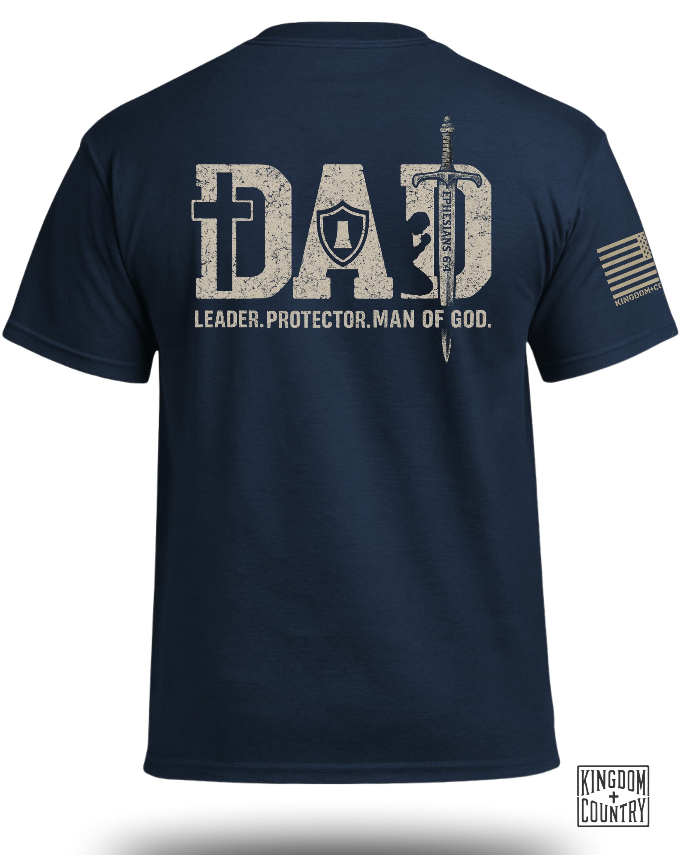 Dad-Leader Protector Man Of God T-Shirt