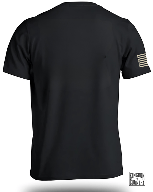 AMERICA Blessed By God Protected By Brave Front T-Shirt