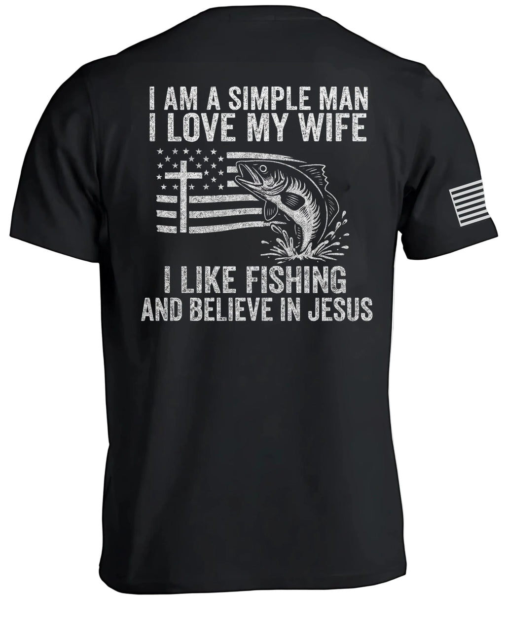 Simple Man Fishing T-Shirt