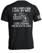 Simple Man Fishing T-Shirt