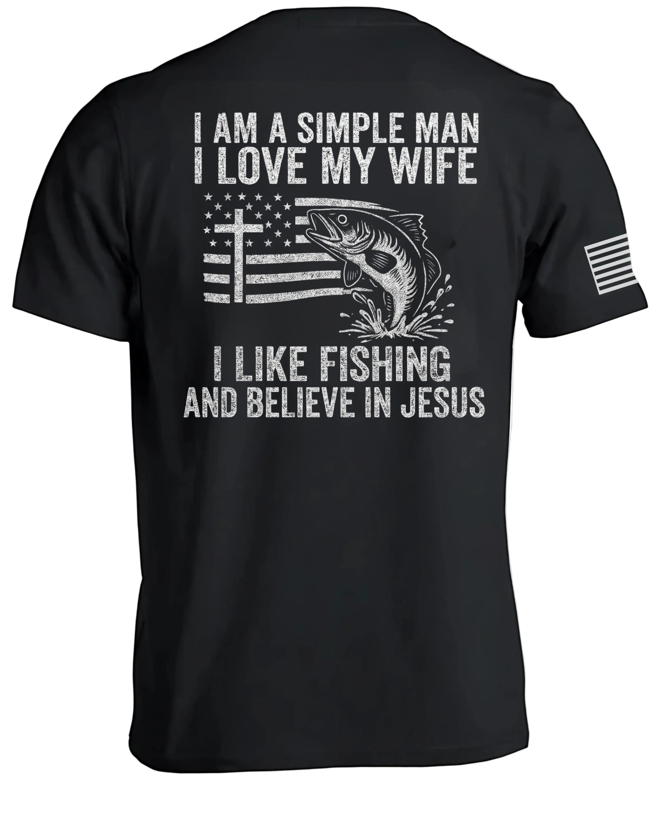 Simple Man Fishing T-Shirt