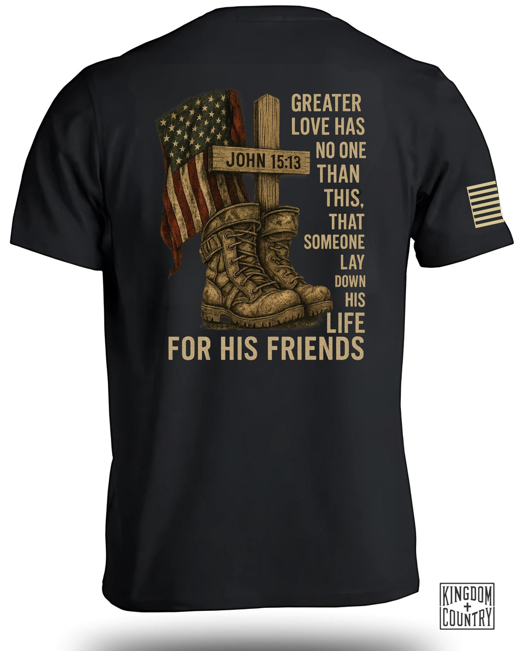 Patriotic John 15 13 T-Shirt