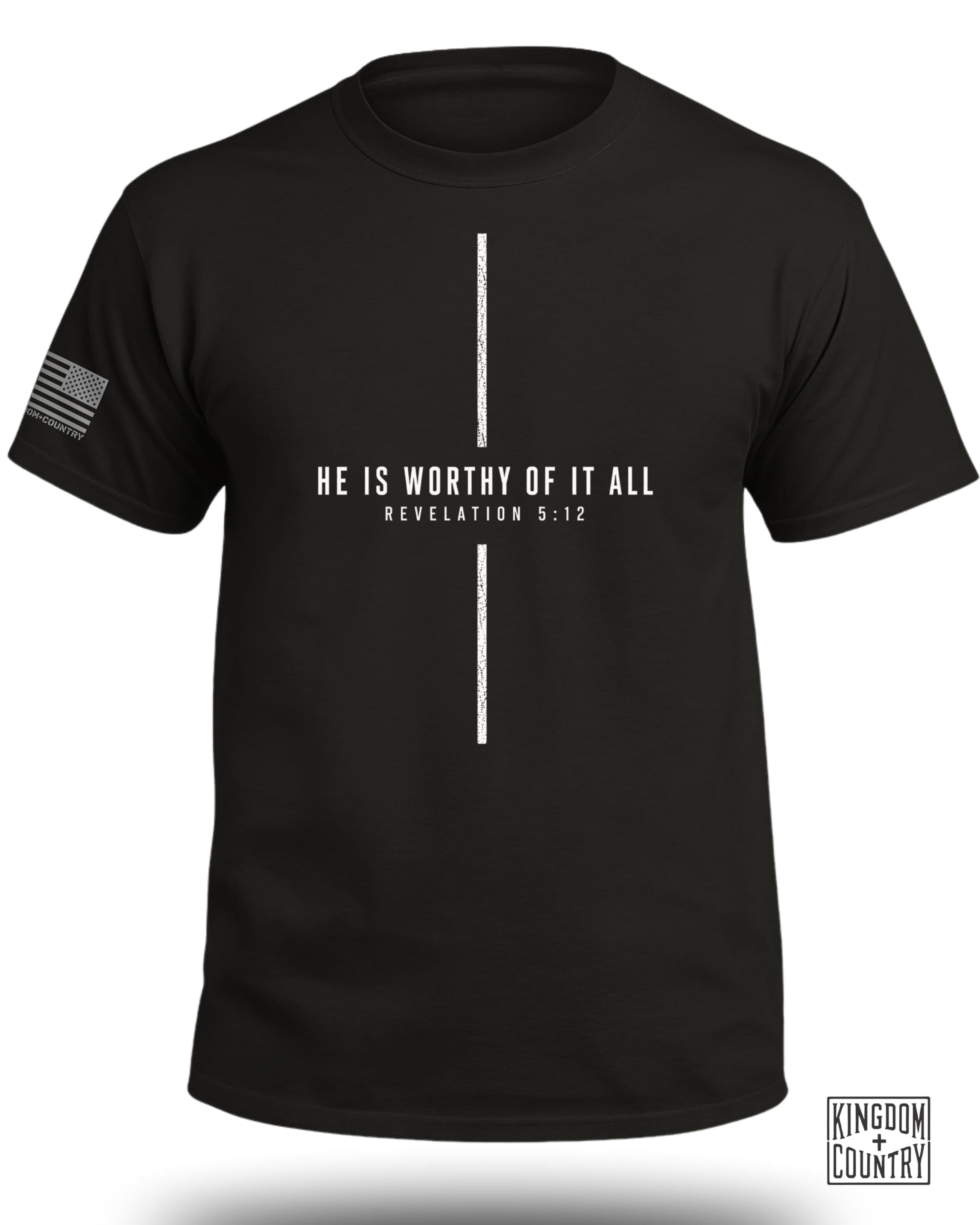 He Is Worthy Of It All Cross T-Shirt