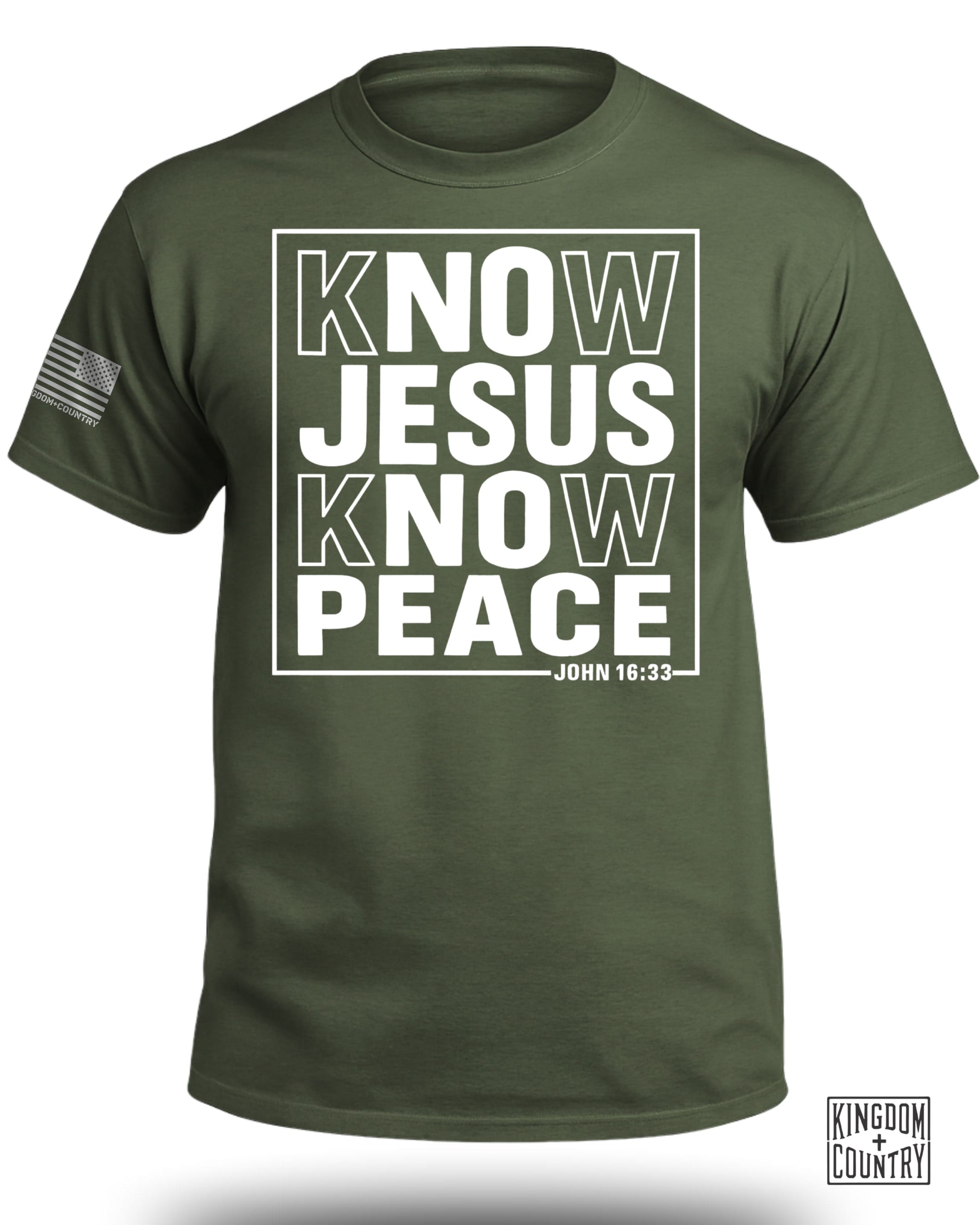 Know Jesus Know Peace John 16 33 T-Shirt