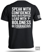 Confidence-Purpose-Boldness-Courage T-Shirt