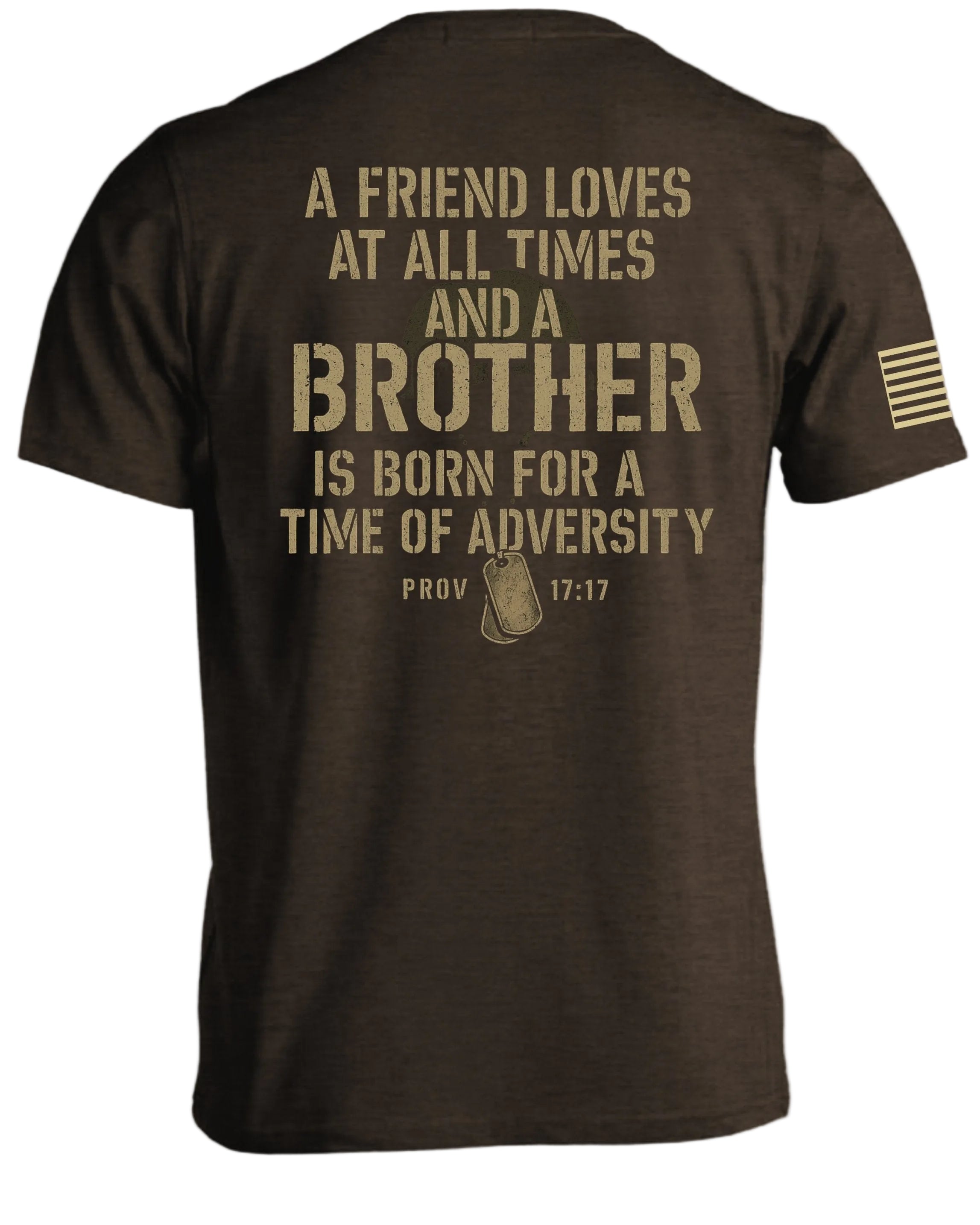 Friend Loves Brother Is Born Prov 17:17 T-Shirt