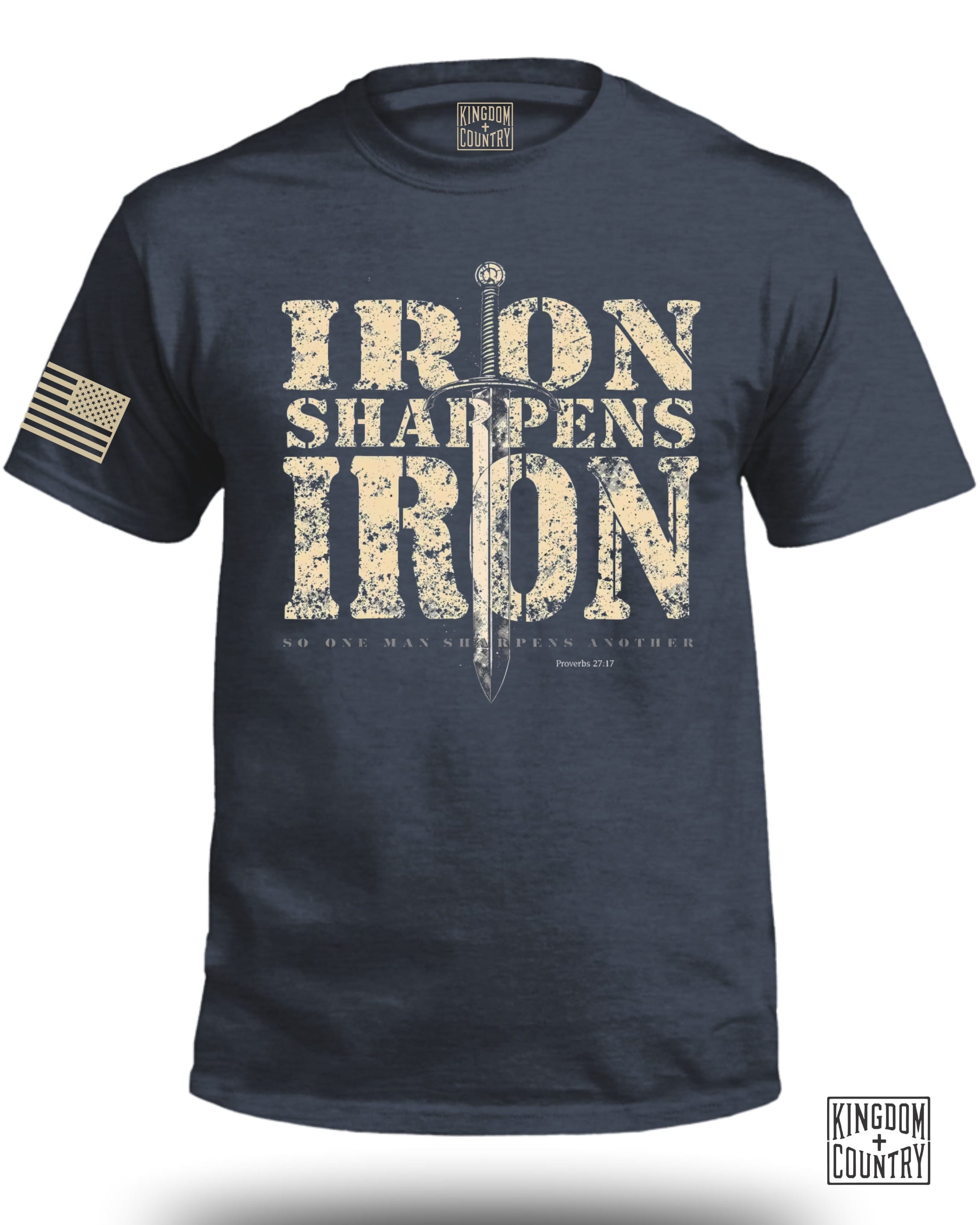 Iron Sharpens Iron Proverbs 27:17 T-Shirt