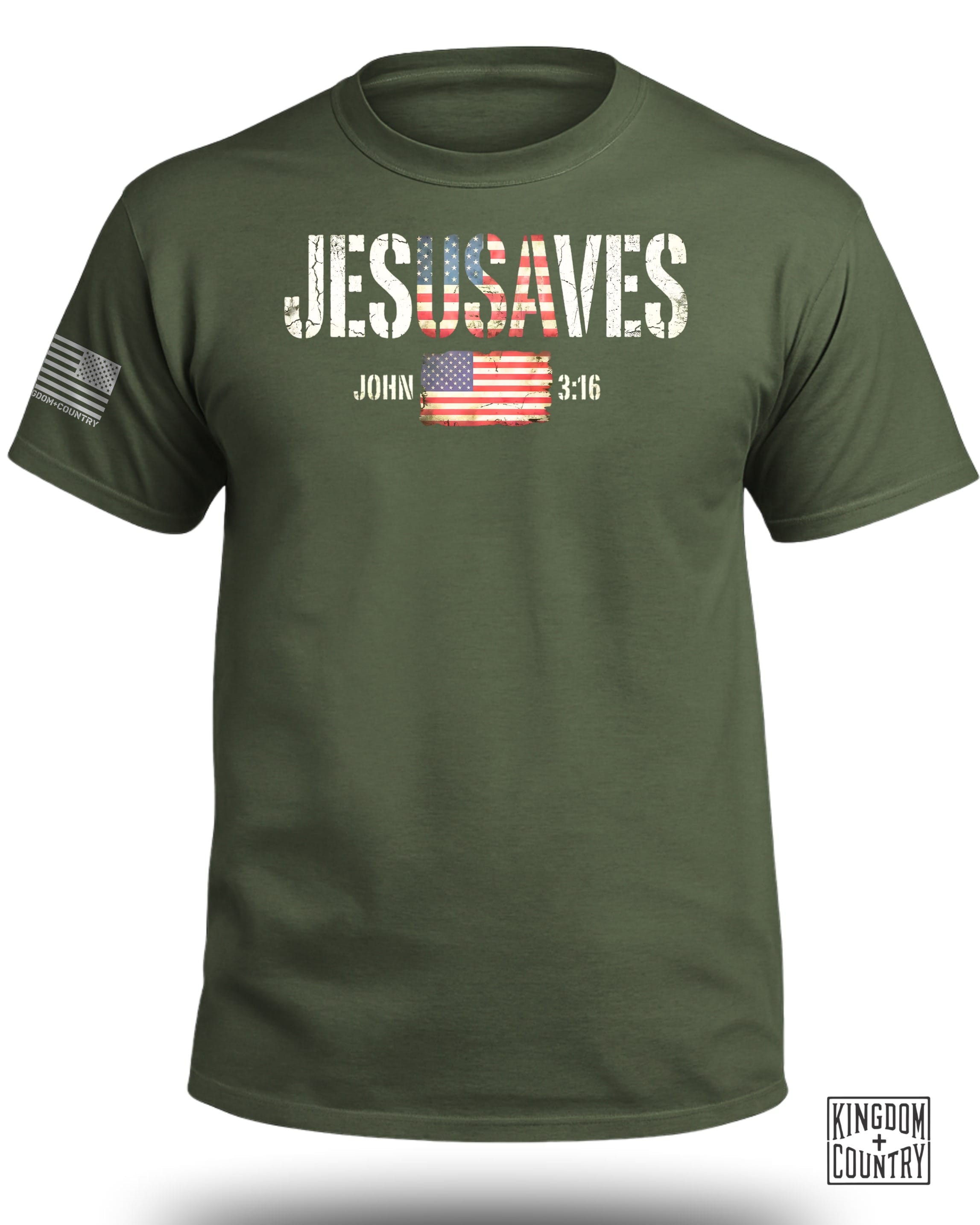 Jesus Saves Patriotic T-Shirt