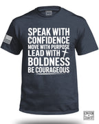 Confidence-Purpose-Boldness-Courage T-Shirt