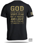 God Has Not Given Us A Spirit Of Fear T-Shirt